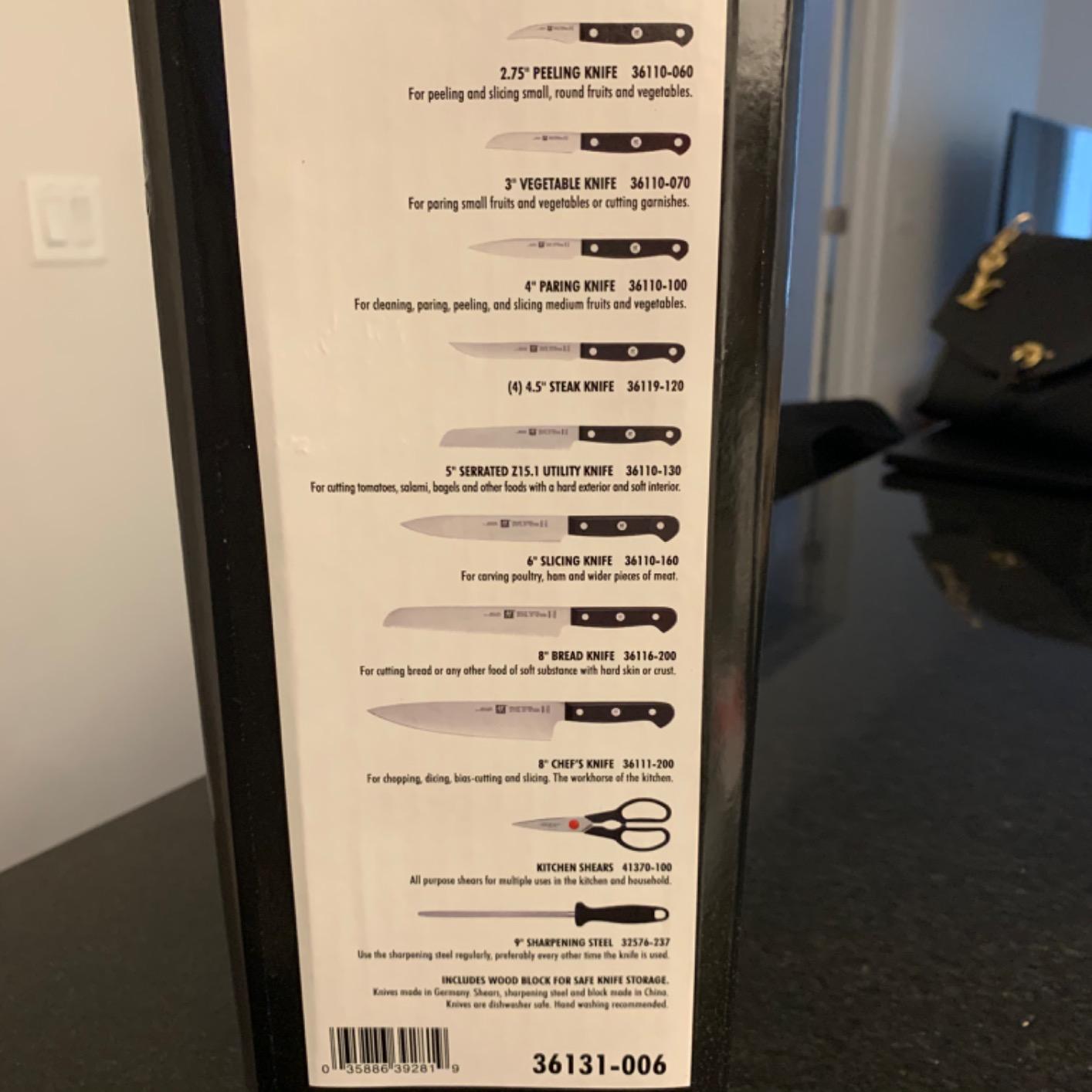 ZWILLING Gourmet 14-pc Knife Block Set - Customer Photo 5