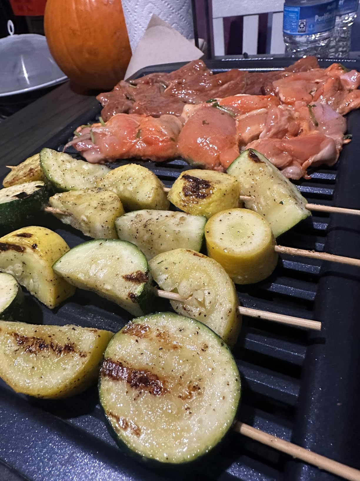 Chefman Electric Smokeless Indoor Grill w/ Non-Stick Cooking Surface & Adjustable Temperature Knob from Warm to Sear for Customized BBQing, Dishwasher Safe Removable Water Tray, Black customer photo 1