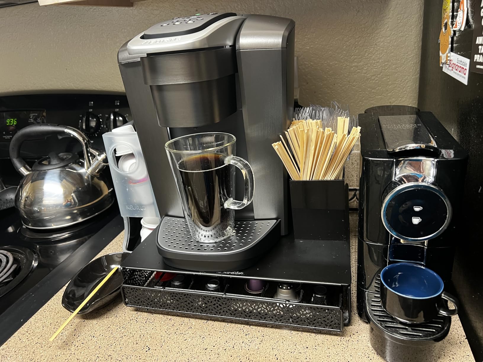 K-Elite Single Serve K-Cup Pod Coffee Maker, with Strength and Temperature Control, Iced Coffee Capability, 8 to 12oz Brew Size, Programmable, Brushed Slate - Customer Photo 2