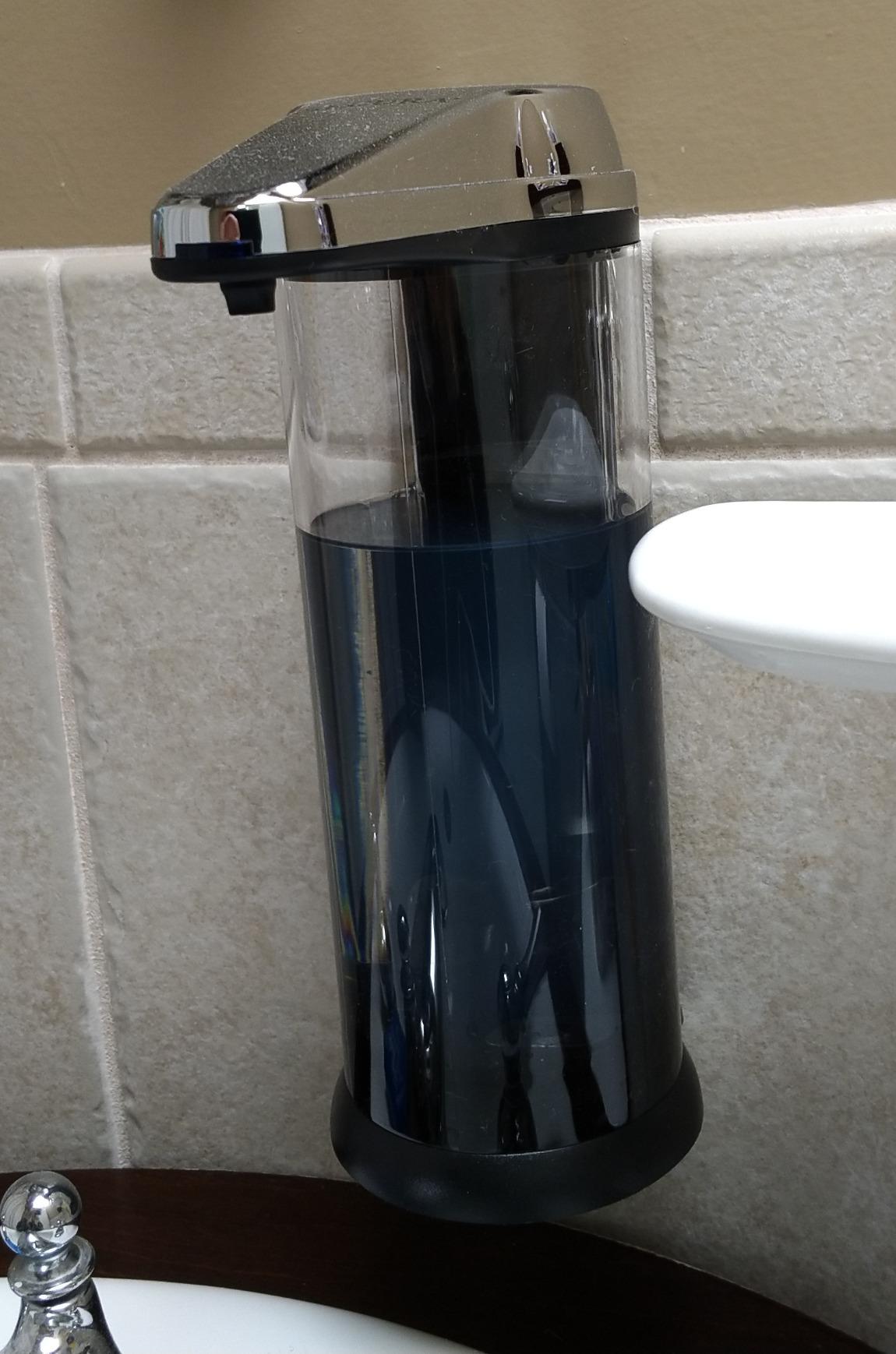 Secura 17oz Automatic Liquid Soap Dispenser, Touchless Battery Operated Hand Soap Dispenser with Adjustable Soap Dispensing Volume Control Dial, Personal Care Dispenser for Household Use (Chrome) Customer Review Secura 17oz Automatic Liquid Soap Dispenser, Touchless Battery Operated Hand Soap Dispenser with Adjustable Soap Dispensing Volume Control Dial, Personal Care Dispenser for Household Use (Chrome) - Customer Photo 1