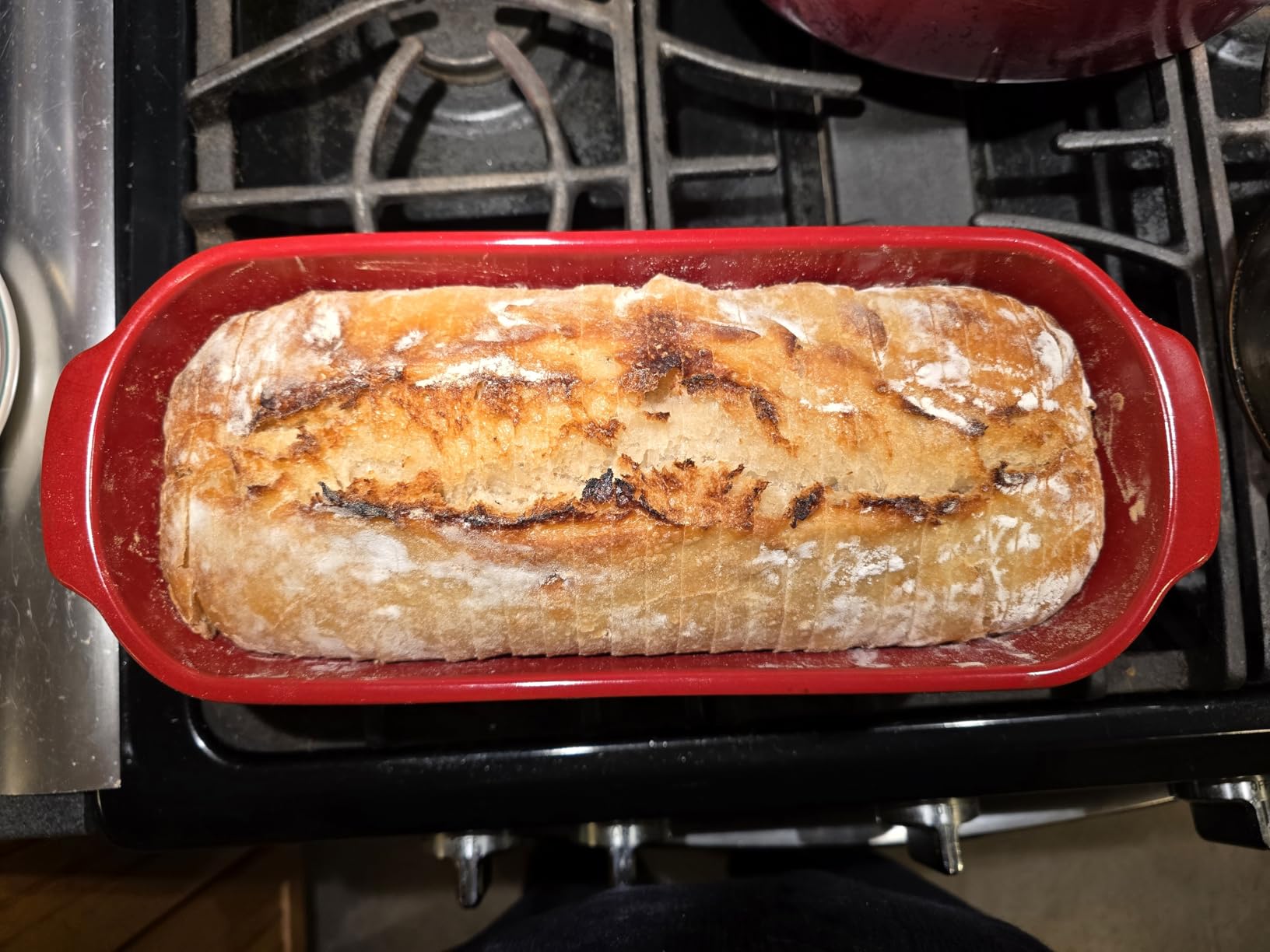Emile Henry Italian Bread Loaf Baker | Burgundy - Customer Photo 1
