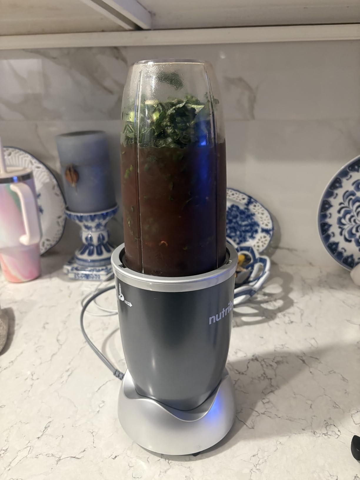 nutribullet Personal Blender, Shakes, Smoothies, Food Prep, and Frozen Blending, 24 Ounces, 600 Watt, Gray, NBR-0601WM Customer Review nutribullet Personal Blender, Shakes, Smoothies, Food Prep, and Frozen Blending, 24 Ounces, 600 Watt, Gray, NBR-0601WM - Customer Photo 1