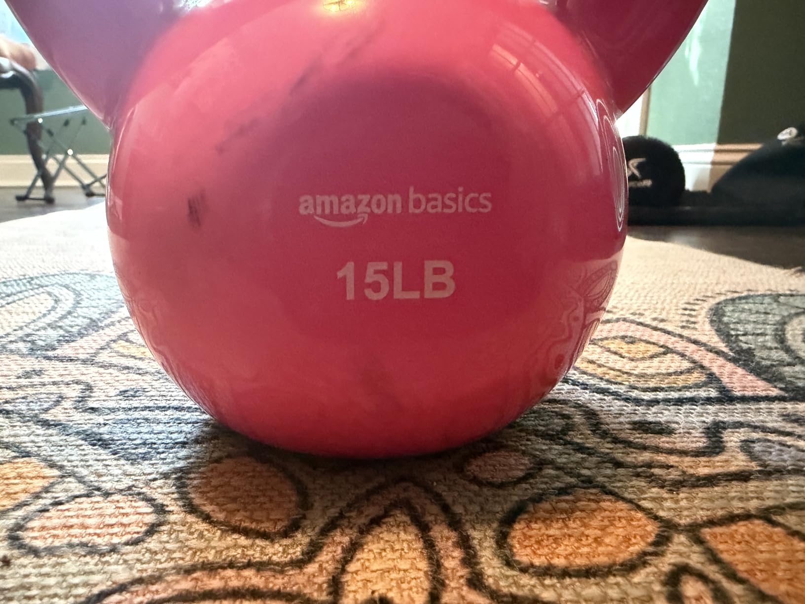 Amazon Basics Vinyl Kettlebell customer photo 1