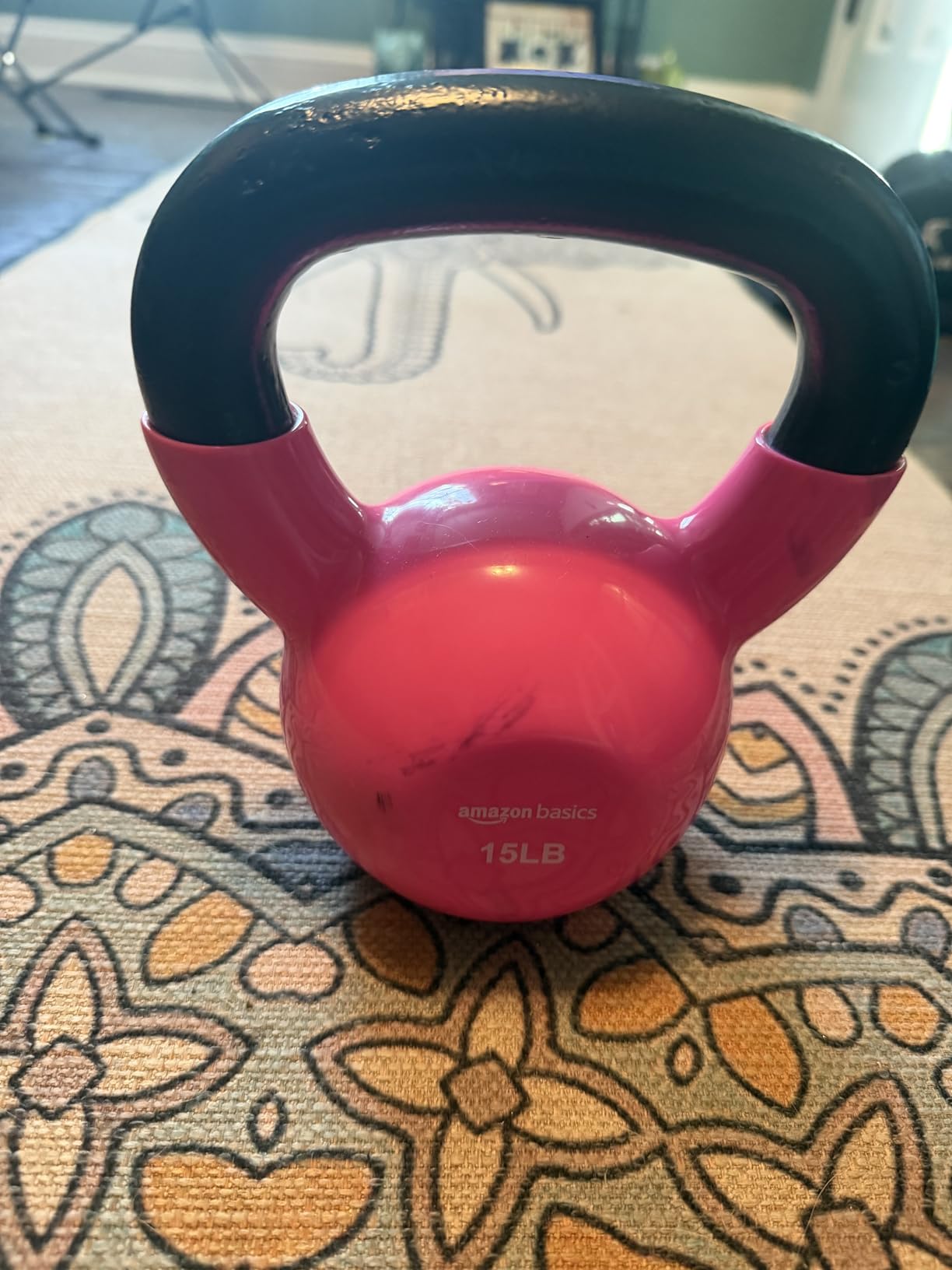Amazon Basics Vinyl Kettlebell customer photo 2