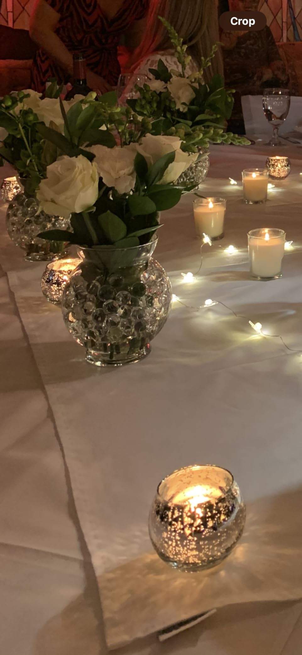 Volens Round Gold Votive Candle Holders, Mercury Glass Candle Holder Set of 12, Wedding Decorations for Table - Customer Photo 2