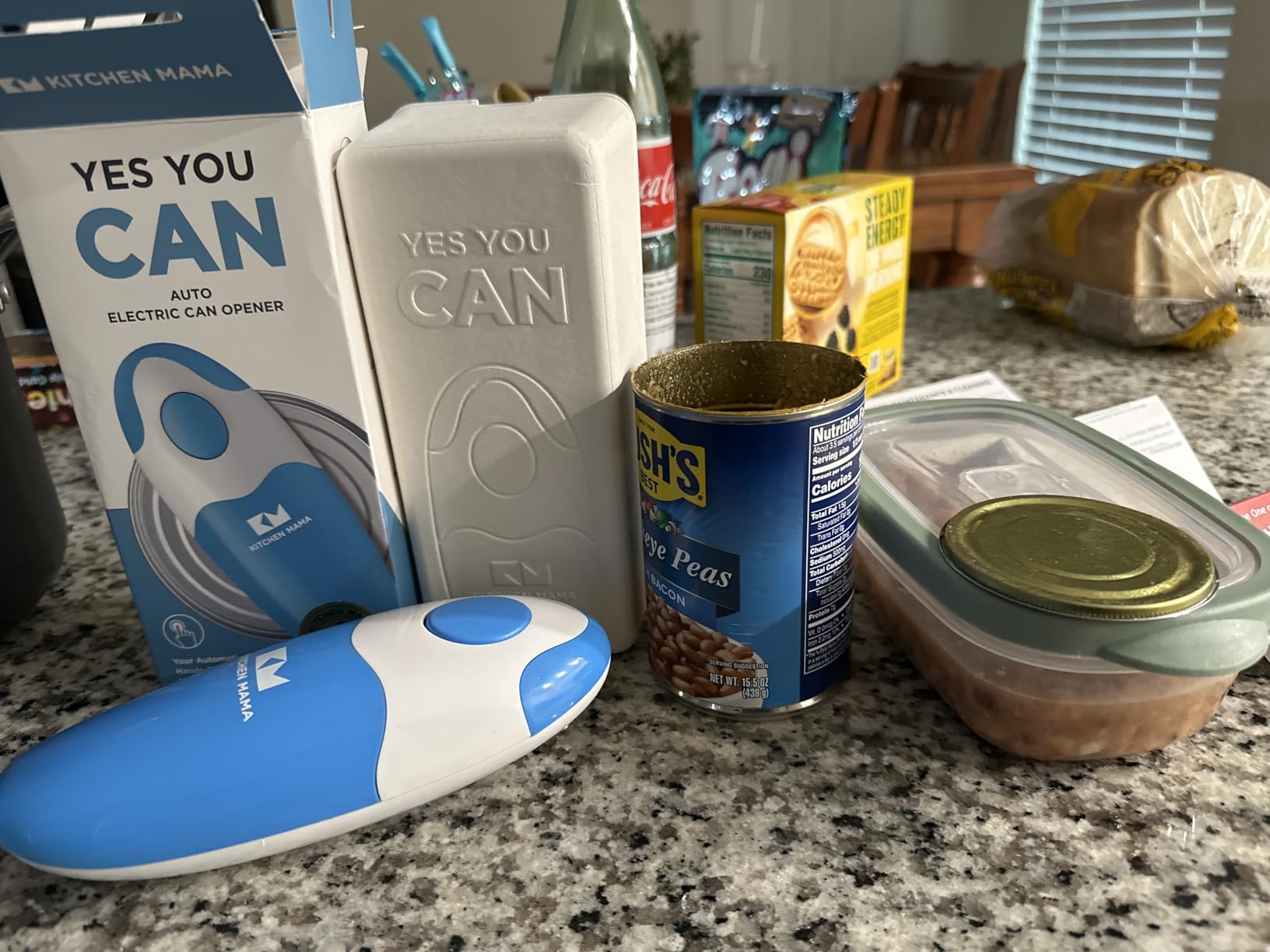 Kitchen Mama Auto Electric Can Opener: Open Your Cans with A Simple Press of Button - Automatic, Hands Free, Smooth Edge, Battery Operated, YES YOU CAN (Red) Customer Review Kitchen Mama Auto Electric Can Opener: Open Your Cans with A Simple Press of Button - Automatic, Hands Free, Smooth Edge, Battery Operated, YES YOU CAN (Red) - Customer Photo 3