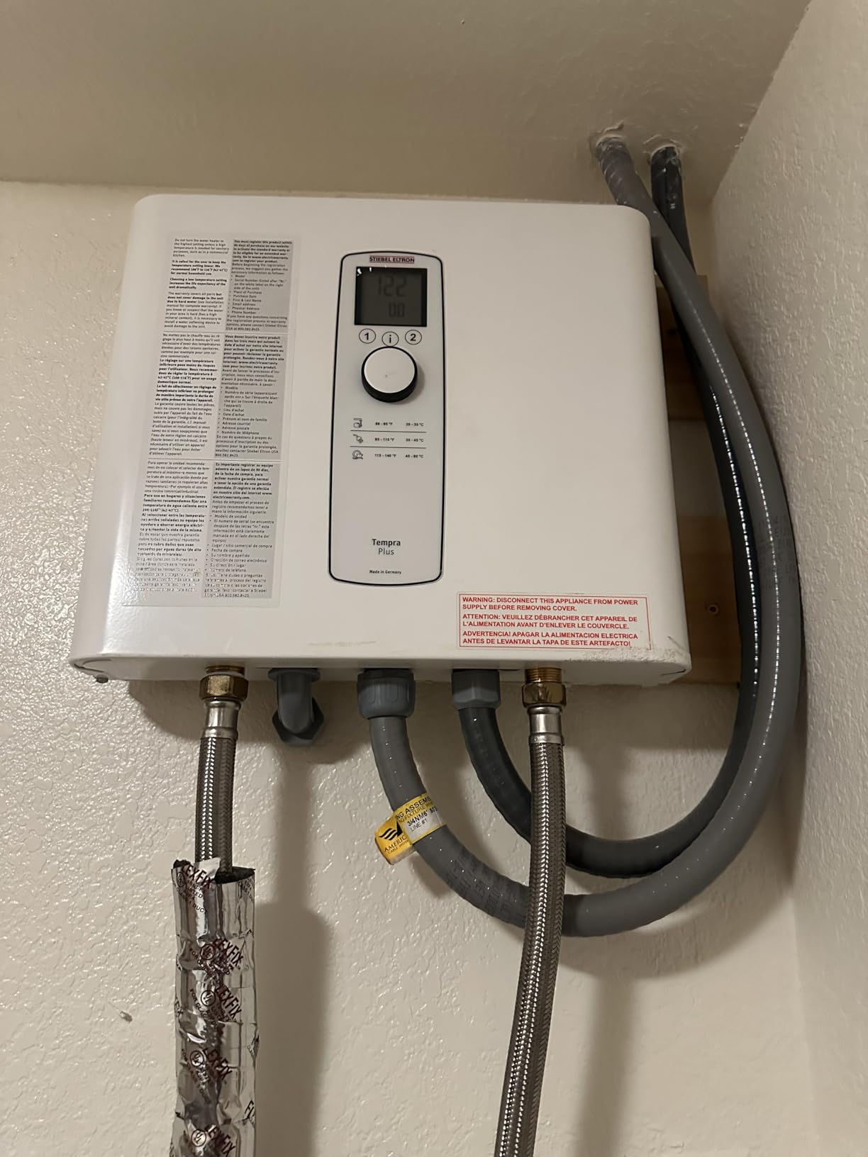 Stiebel Eltron Tankless Water Heater – Tempra 29 Plus – Electric, On Demand Hot Water, Eco, White - Customer Photo 2