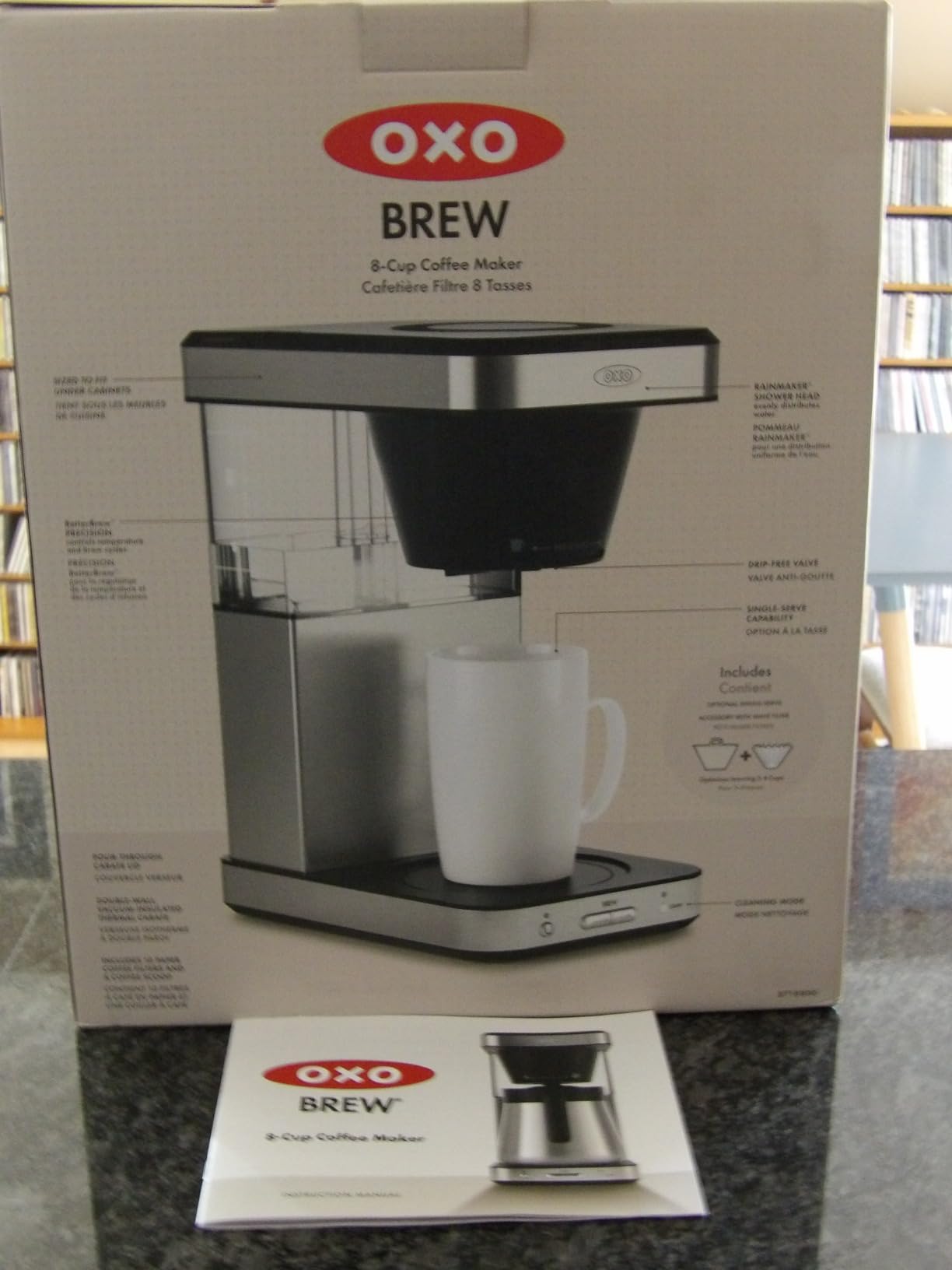 OXO Brew 8-Cup Coffee Maker - Single-Serve & Carafe, Thermal Stainless Steel, SCA Certified - Customer Photo 1
