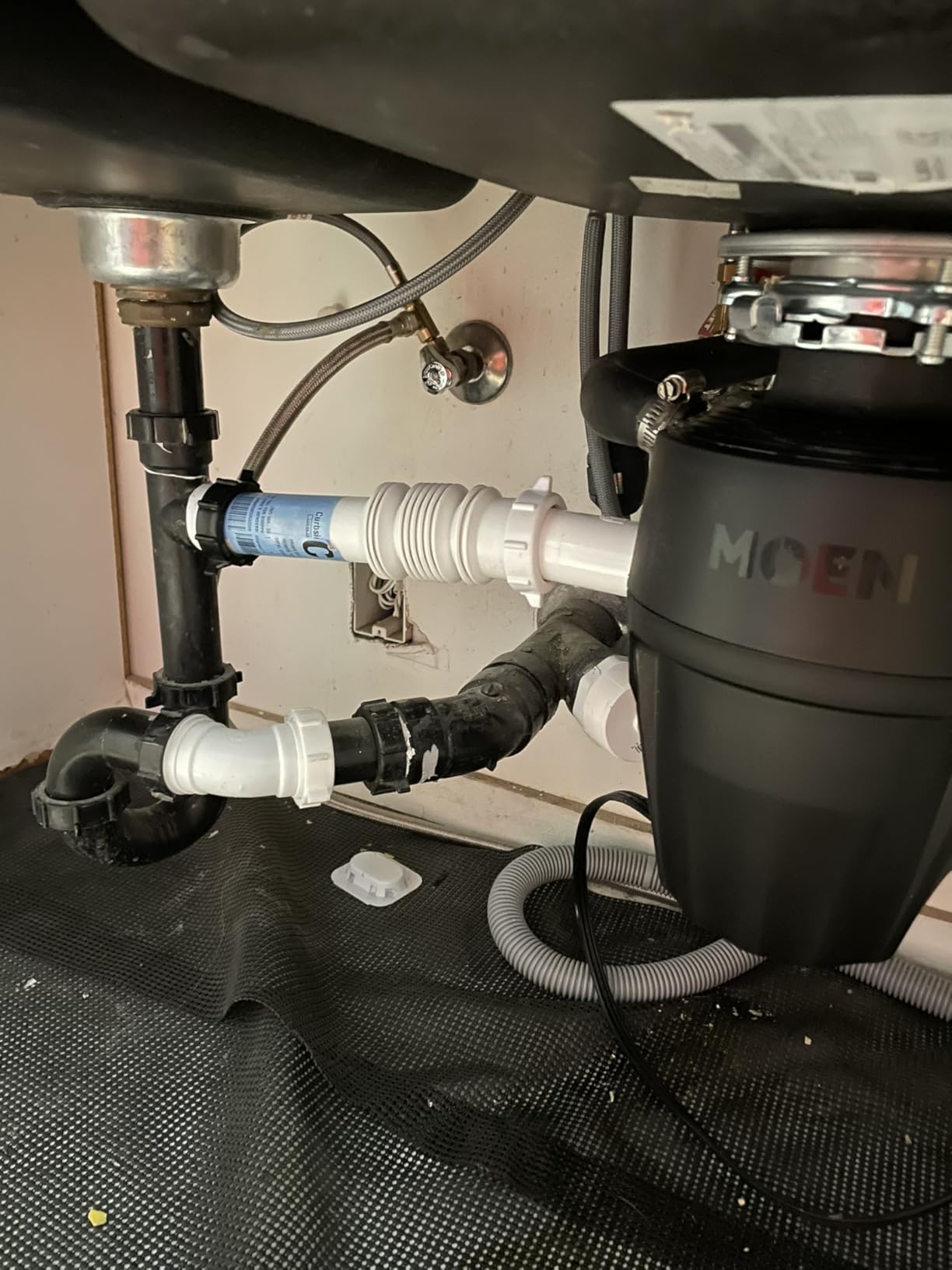 Moen Prep Series Disposer 1/2 Horsepower Continuous Feed Garbage Disposal featuring Fast Track Technology, Power Cord Included, GT50C - Customer Photo 2