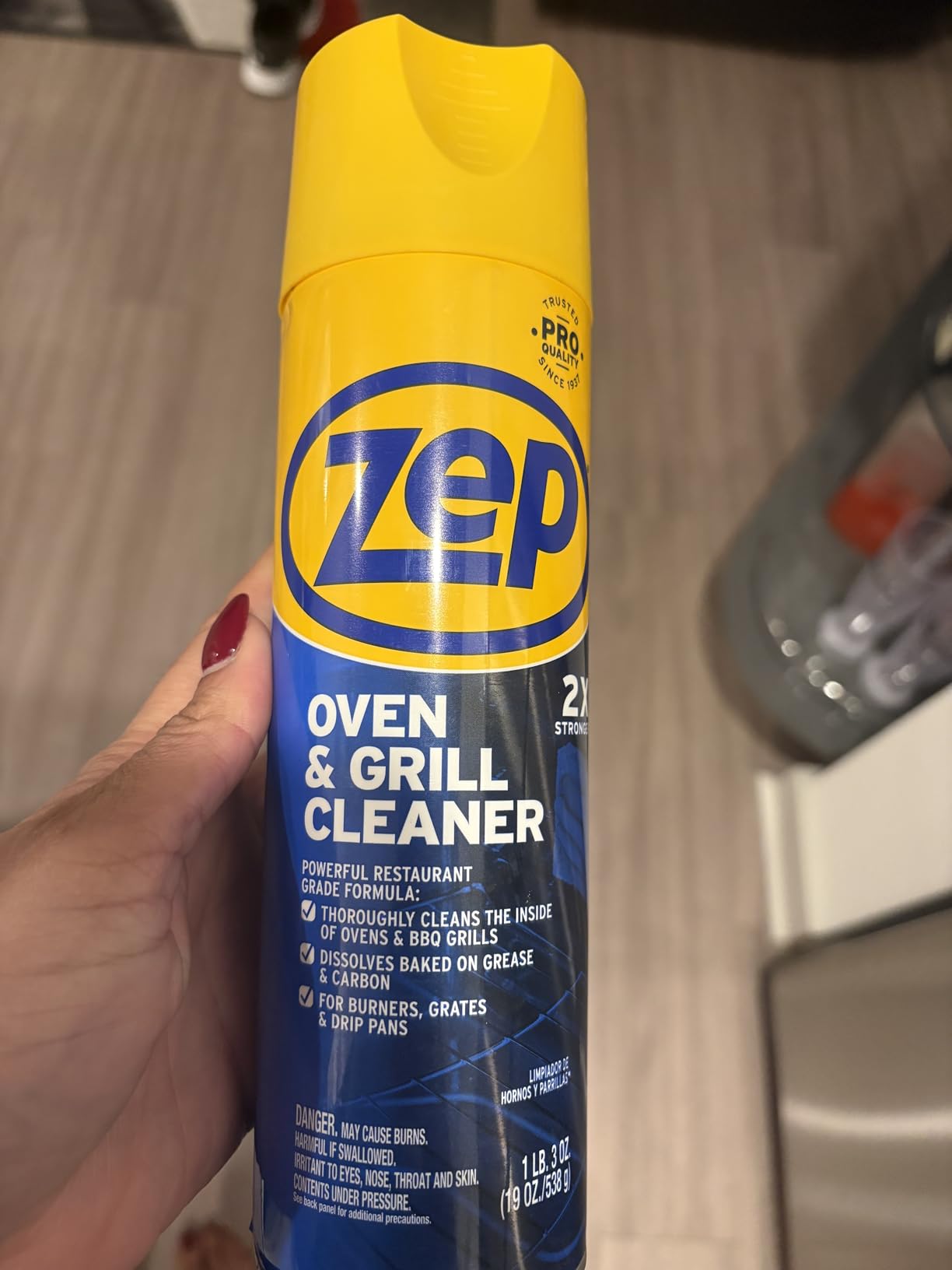 Zep Heavy-Duty Oven and Grill Cleaner - 19 oz (Case of 2) ZUOVGR19 - Dissolves Grease on Contact - Customer Photo 1