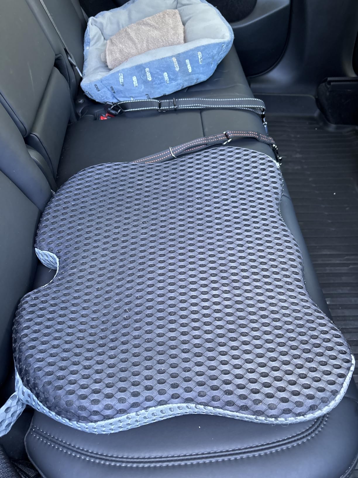 Wedge Car Seat Cushion for Better Visibility & Sciatica Pain Relief - High Density Memory Foam, Non-Slip Ergonomic Car Seat Cushion for Driving, Universal Fit for Car, SUV,Truck & Tractor customer photo 1