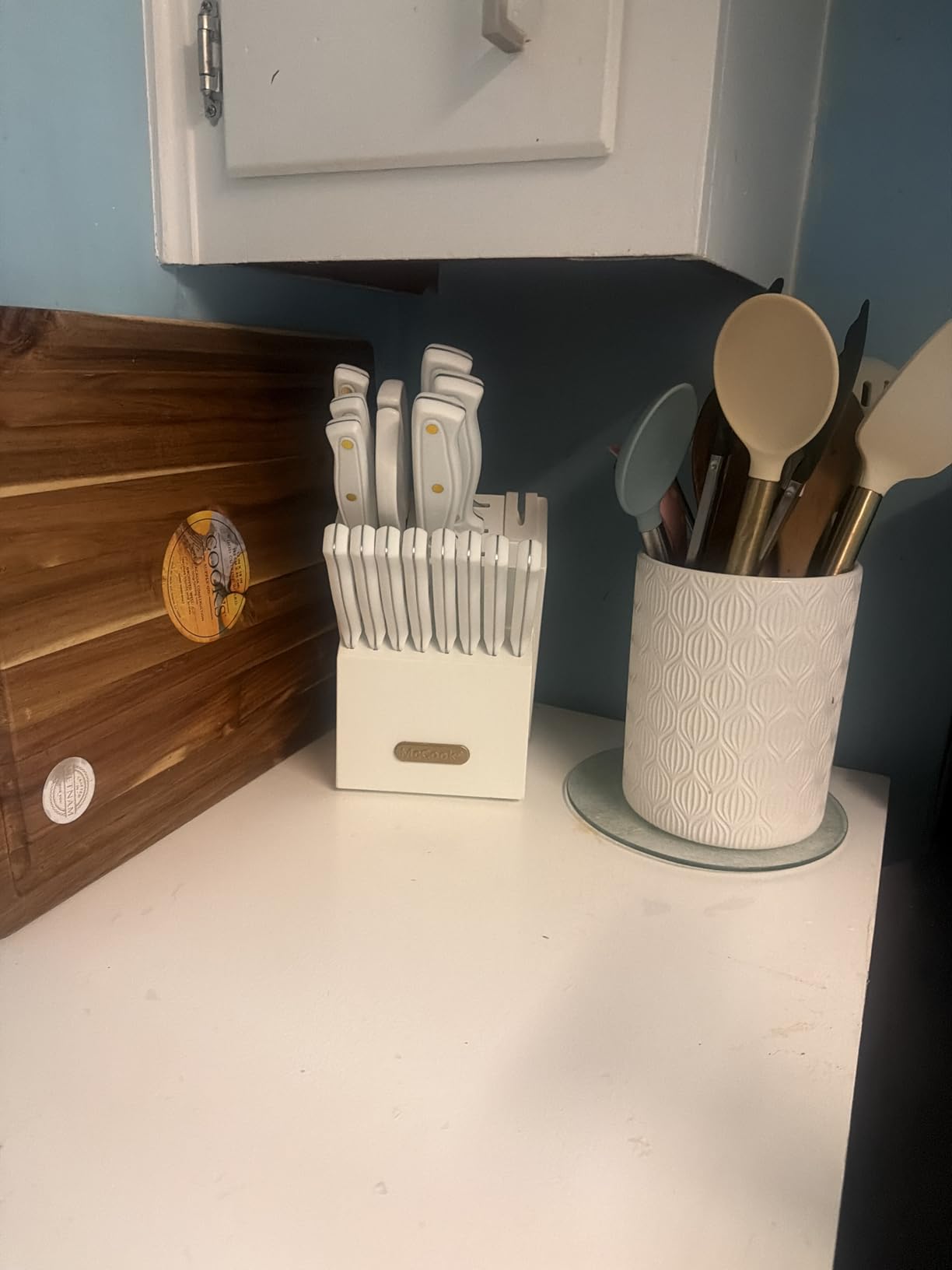 McCook® Knife Sets, German Stainless Steel Kitchen Knife Block Sets with Built-in Sharpener Customer Review McCook® Knife Sets, German Stainless Steel Kitchen Knife Block Sets with Built-in Sharpener - Customer Photo 5