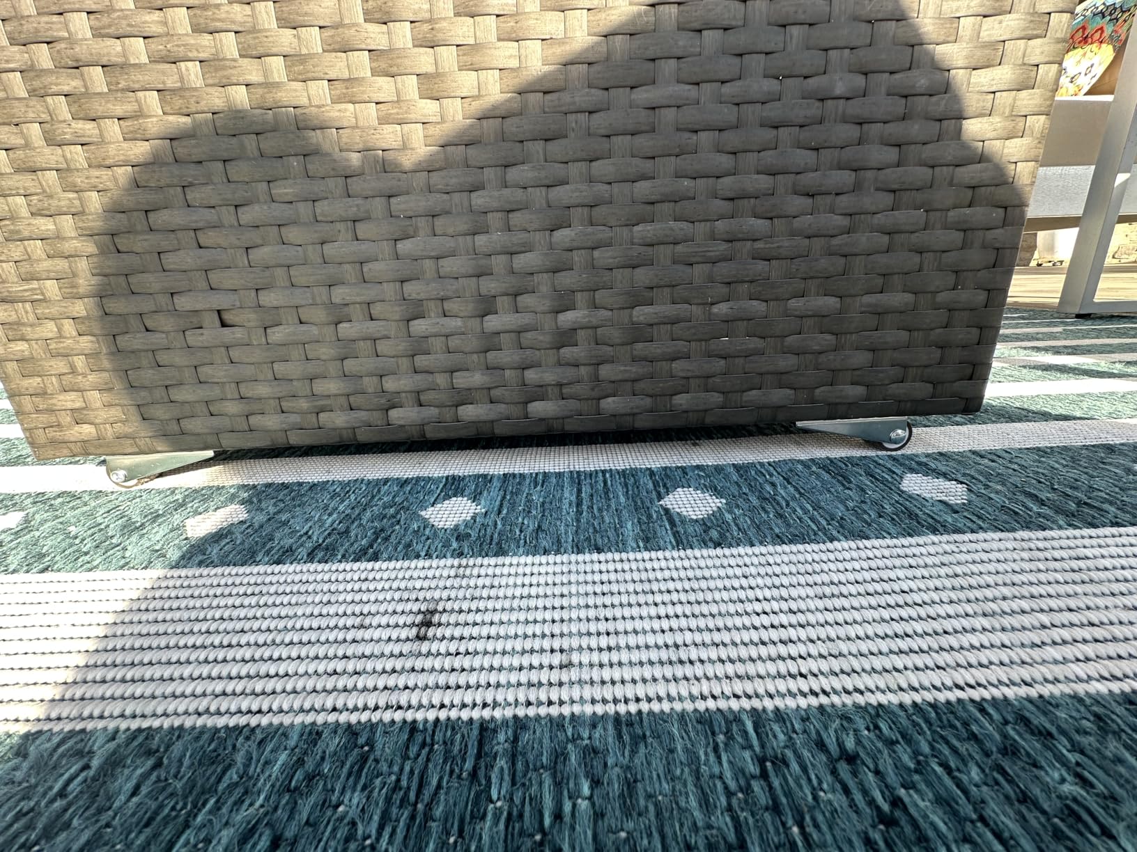 Outland Living Series 403 Fire Table - 44'' 50,000 BTU Outdoor Propane Gas Fire Pit Table with Tempered Glass Top & Arctic Ice Decorative Glass Rocks, Slate Grey customer photo 2