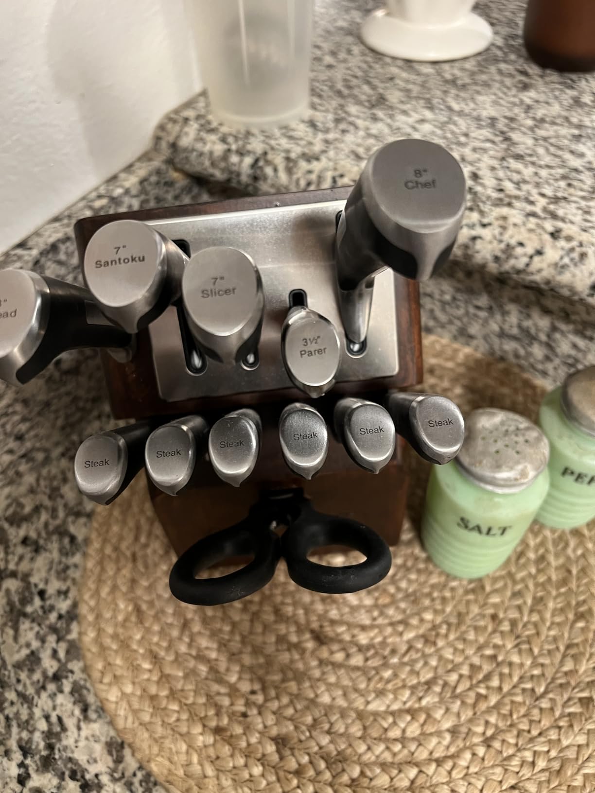 Calphalon Kitchen Knife Set with Self-Sharpening Block, 13-Piece NonStick Knives - Customer Photo 1