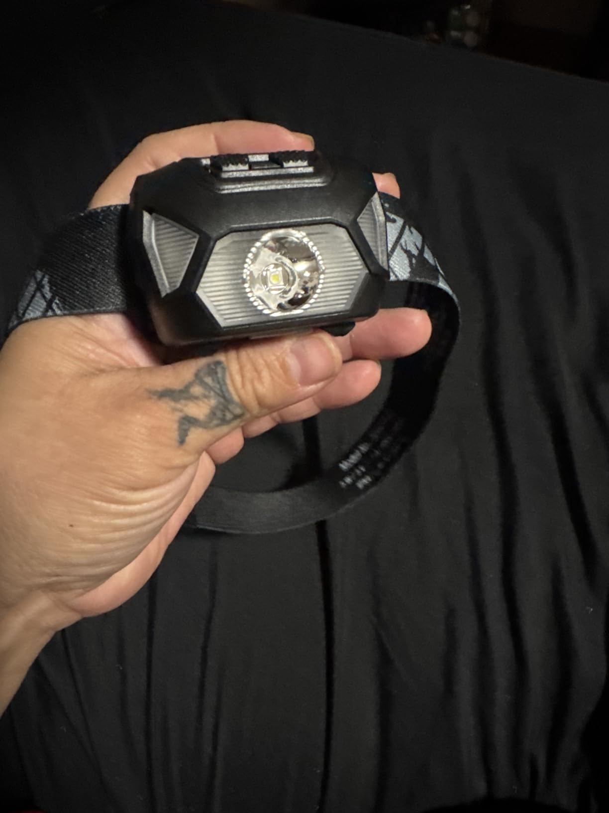 Lepro LE Headlamp Rechargeable, LED Head Lamp with 6 Modes for Camping & Hiking Gear Essentials, IPX4 Waterproof High Lumen Bright Headlight Flashlights with Adjustable Headband, USB Cable Include customer photo 2