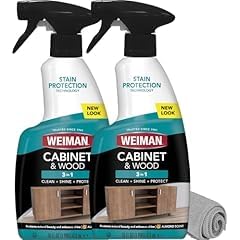 Weiman Cabinet and Wood Cleaner, Shine, Clean and Protect Spray - For Wood Cabinets, Furniture, Tables, Baseboards, Trim and more, 16 oz, 2 PACK with MicroFiber Towel - Customer Photo 2