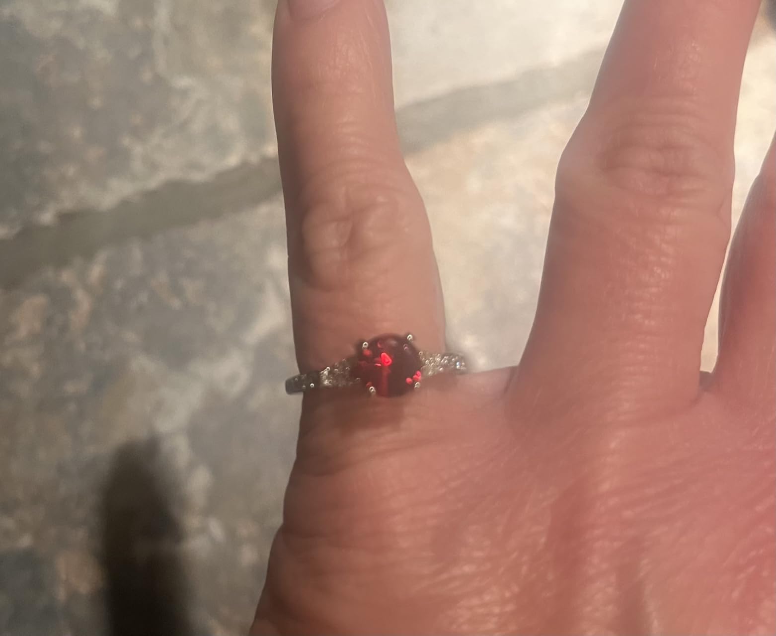 Jackpot Candles Birthday Cake Candle with Ring Inside (Surprise Jewelry Valued at $15 to $5,000) Ring Size 7 - Customer Photo 1