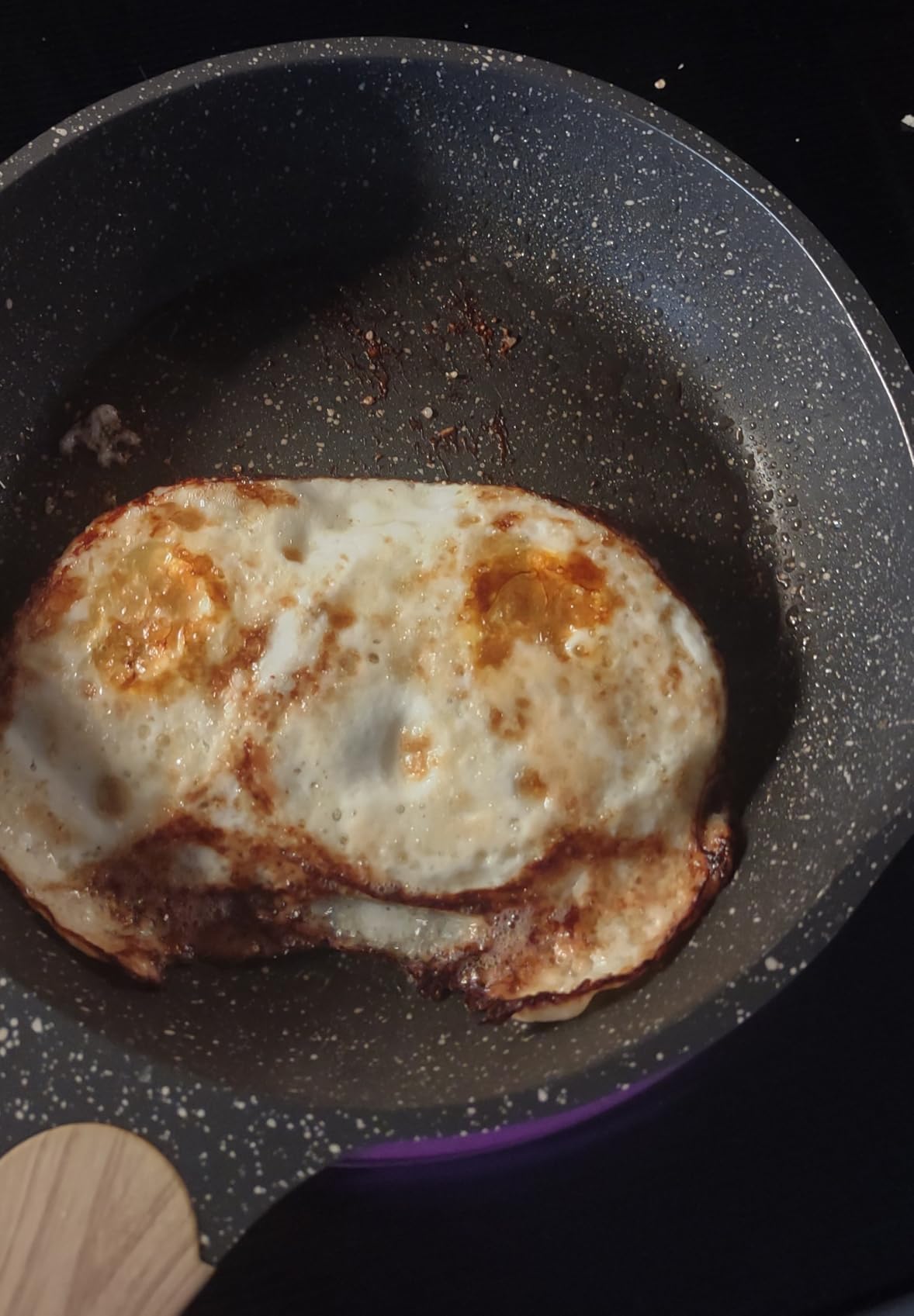 JEETEE 8 Inch Nonstick Frying Pan, Stone Coating Cookware, Nonstick Omelette Pan with Heat-Resistant Handle, Compatible with All Stoves (Grey) - Customer Photo 1