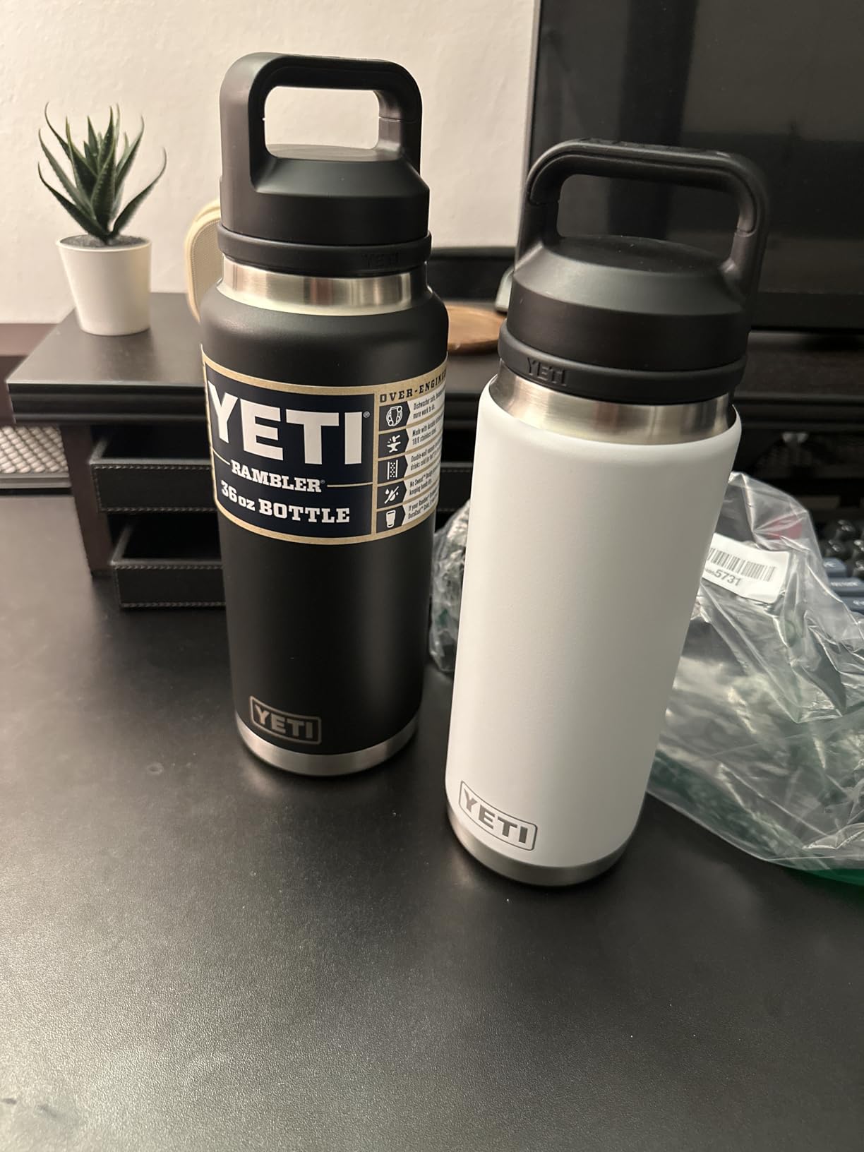 YETI Rambler 26 oz Bottle, Vacuum Insulated, Leakproof, Stainless Steel with Chug Cap - Customer Photo 1