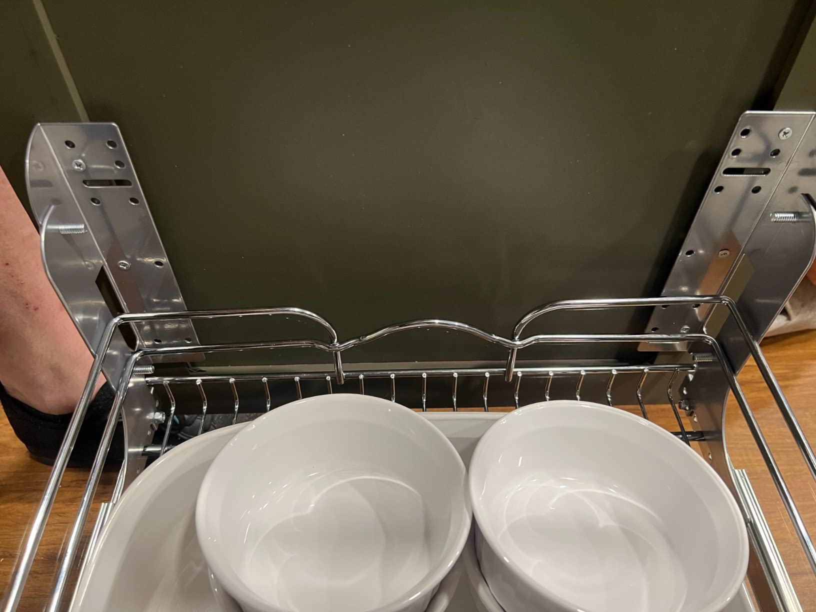 Rev-A-Shelf 2-Tier Kitchen Cabinet Pullout Shelf and Drawer Organizer Slide Out Pantry Storage Basket in Multiple Sizes, 15 x 22 In, 5WB2-1522CR-1 - Customer Photo 2