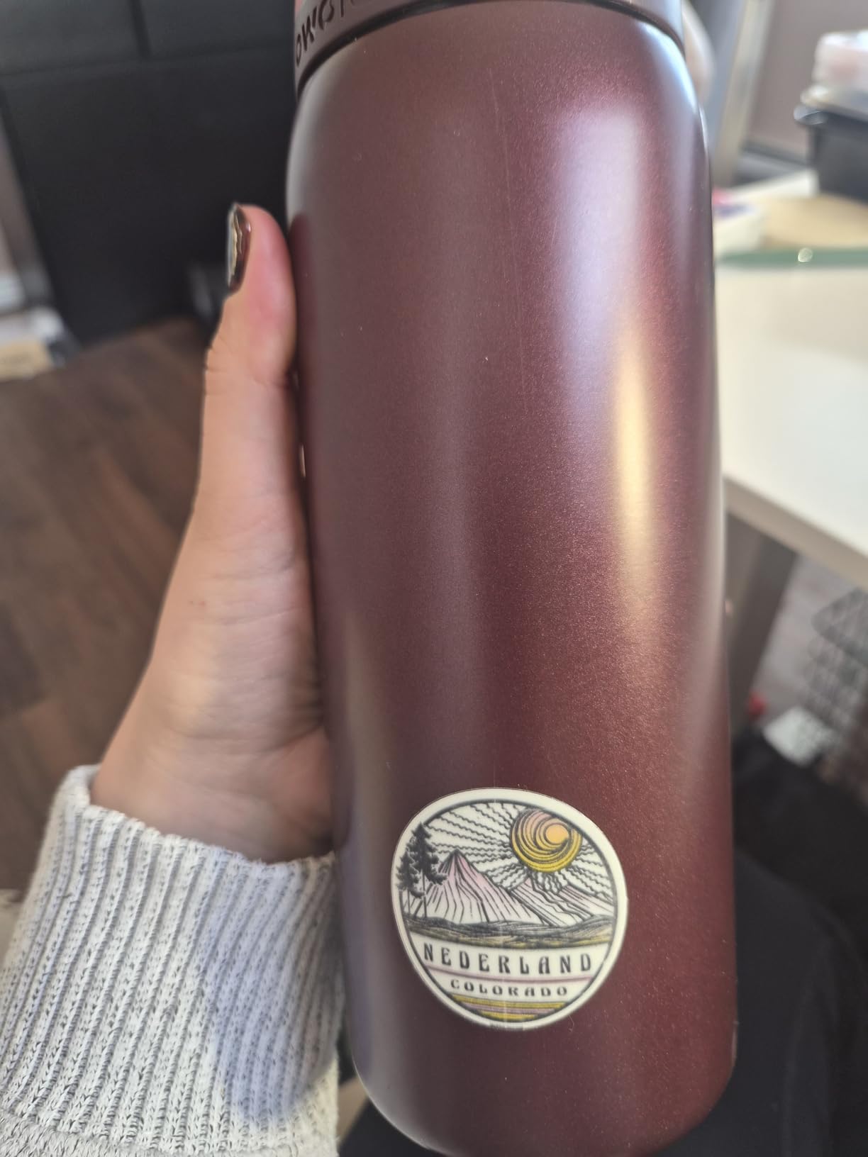 Owala FreeSip Insulated Stainless Steel Water Bottle with Straw, BPA-Free Sports Water Bottle, Great for Travel, 24 Oz, Very, Very Dark customer photo 2