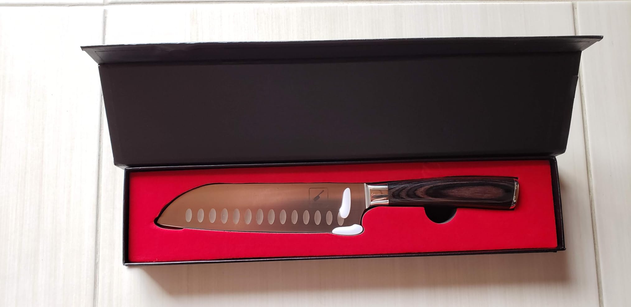 imarku Chef Knife 7 Inch Kitchen Knife Ultra Sharp Santoku Knife - High Carbon Japanese Chefs Knife - Customer Photo 2