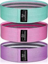 Renoj Resistance Bands for Working Out: 3-Set Professional Exercise Bands for Pilates, Yoga, Home Gym, Booty, Leg Training | Heavy/Medium/Light Fabric Loops for Women Men customer photo 1