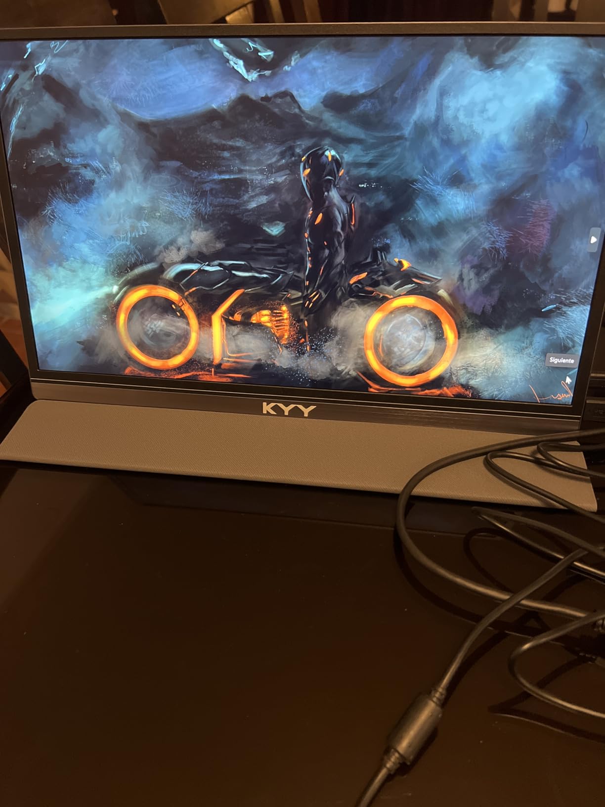 KYY Portable Monitor 15.6inch 1080P FHD USB-C, HDMI Computer Display HDR IPS Gaming Monitor w/Premium Smart Cover & Screen Protector, Speakers, for Laptop PC MAC Phone PS4 Xbox Switch customer photo 1