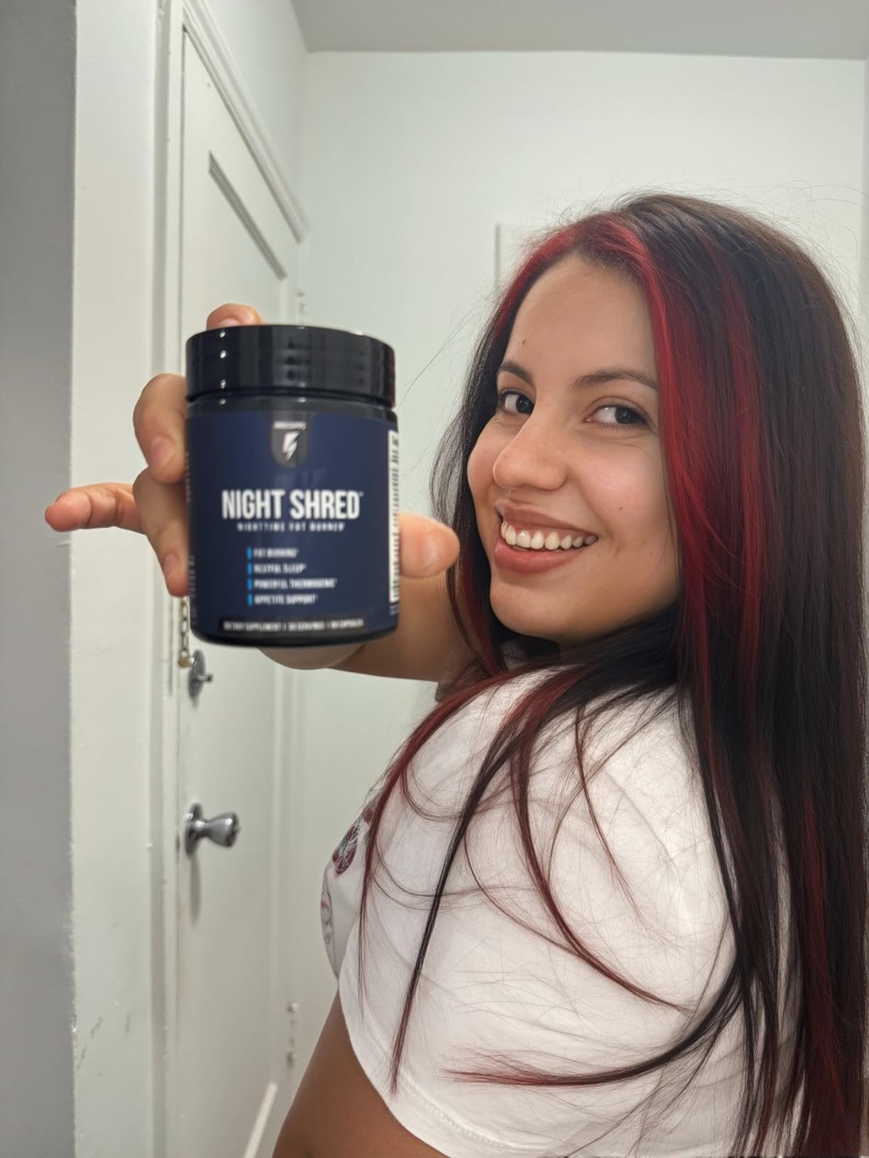 InnoSupps Night Shred Fat Burner and Natural Sleep Support | Ashwaganda, 5-HTP, CLA, Melatonin | Appetite Suppressant | Weight Loss Support Nighttime Fat Burning (60 Vegetarian Capsules) customer photo 1