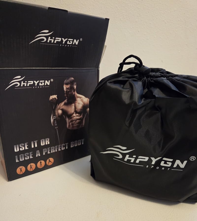 HPYGN Resistance Bands, Exercise Bands with Handles, Fitness Bands, Workout Bands with Door Anchor and Ankle Straps, for Heavy Resistance Training, Physical Therapy, Shape Body, Yoga, Home Workout Set customer photo 2