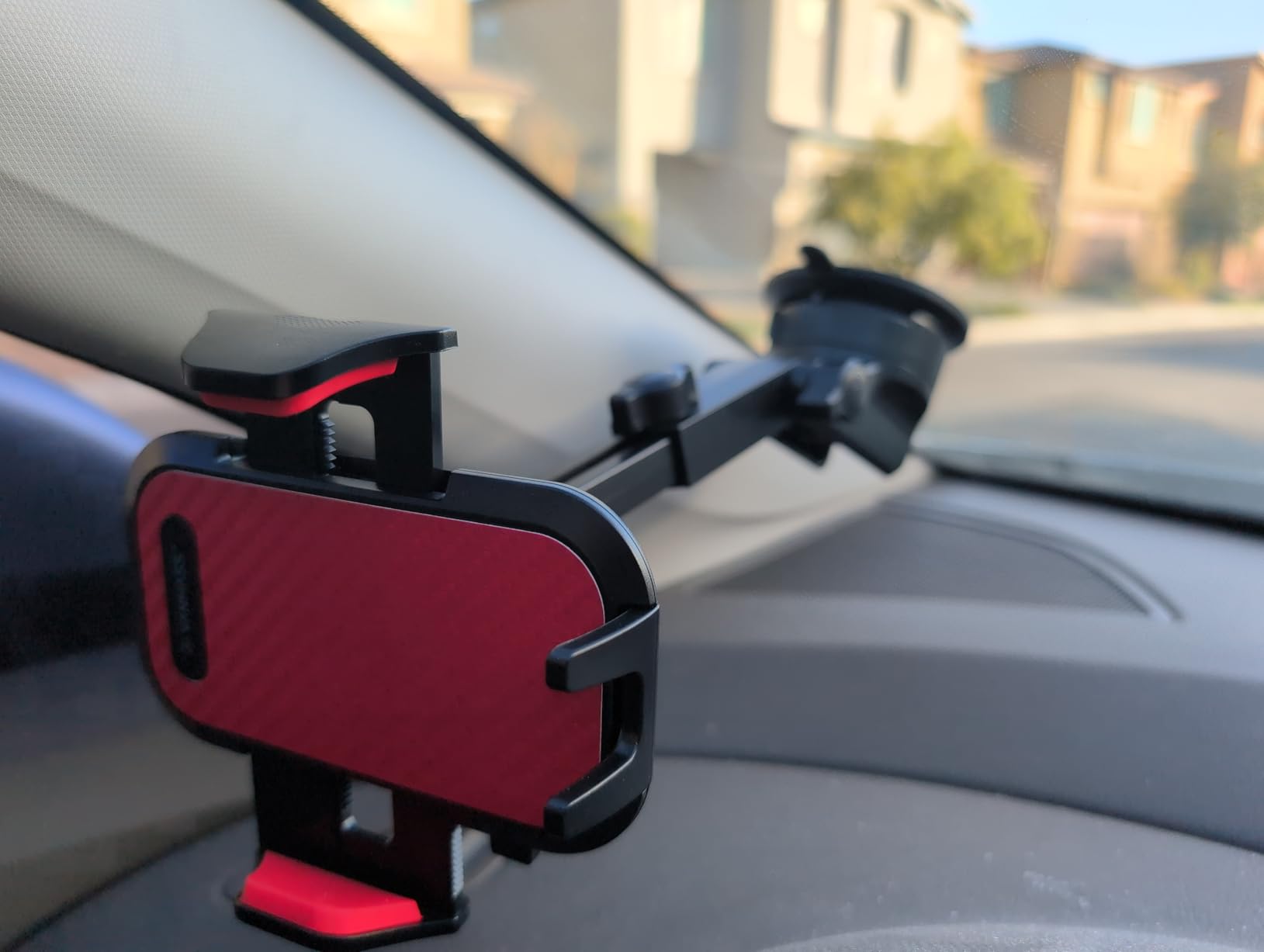 [2026 True Military-Grade] Car Phone Holder VANMASS [Upgraded Strongest Suction & Clip] Cell Phone Mount for Dashboard Windshield Vent Wall,Truck Cradle Stand for iPhone 17 Pro Max 16 15 14 13 Android customer photo 1