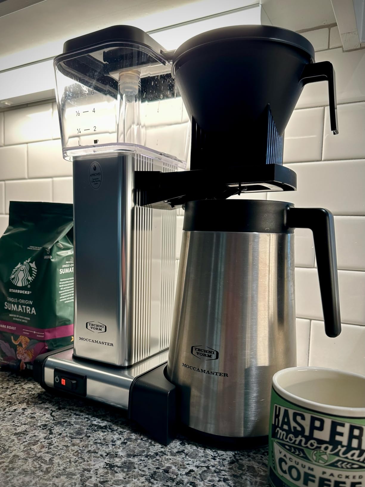 Technivorm Moccamaster 79317 KBGT thermal Carafe 10-Cup Coffee Maker 40 Ounce, Stone Grey 1.25l - Customer Photo 1