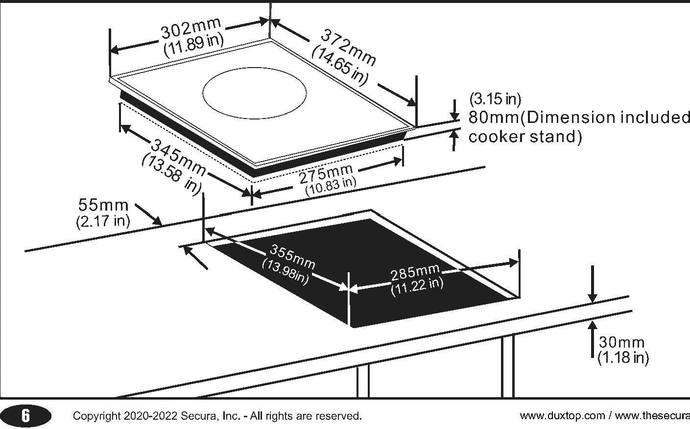 Duxtop Built-in Induction Cooktop, Portable Countertop Burner, Sensor Touch Induction Burner, 170-Minute Timer, Safety Lock, 1800W BT-200T1/8600BI Customer Review Duxtop Built-in Induction Cooktop, Portable Countertop Burner, Sensor Touch Induction Burner, 170-Minute Timer, Safety Lock, 1800W BT-200T1/8600BI - Customer Photo 1