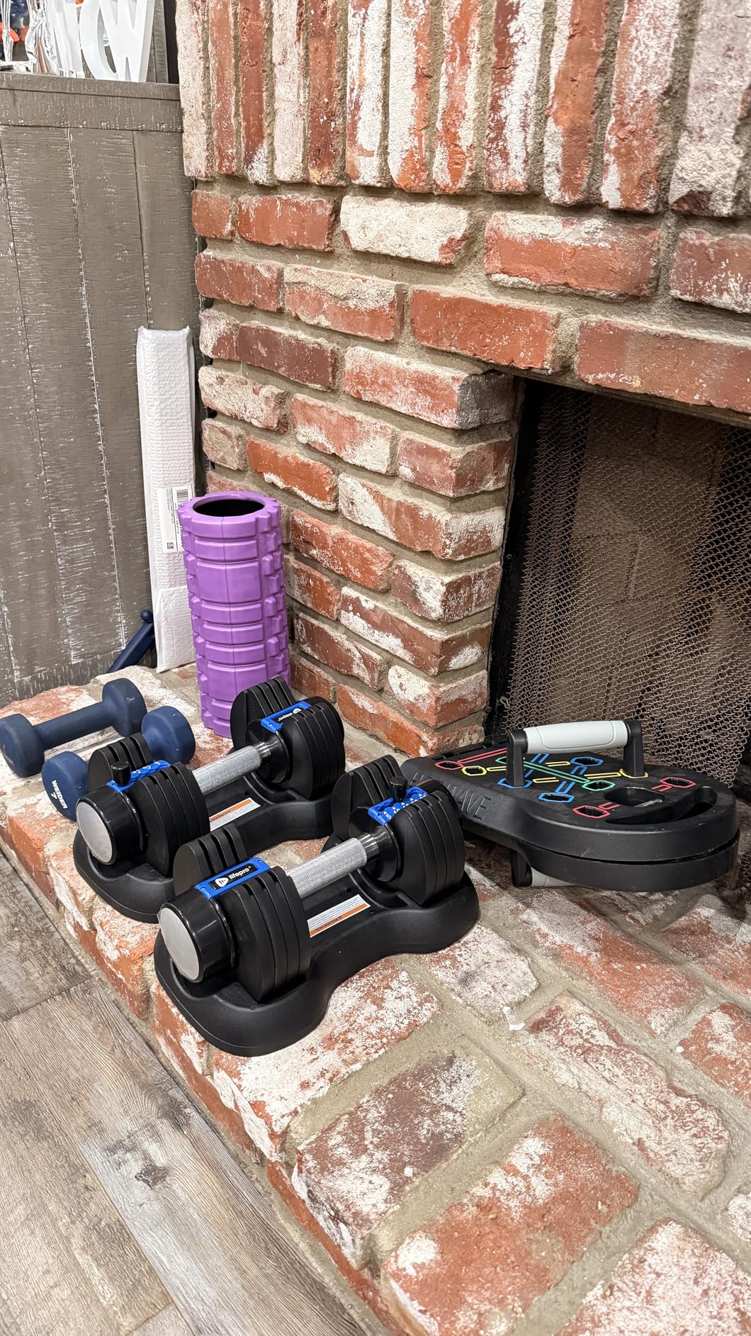 LifePro Adjustable Dumbbells Set - 15lb, 25lb Pair or 43lb, 55lb & 90lb Single - Quick Adjustment, Anti Slip Handle customer photo 1