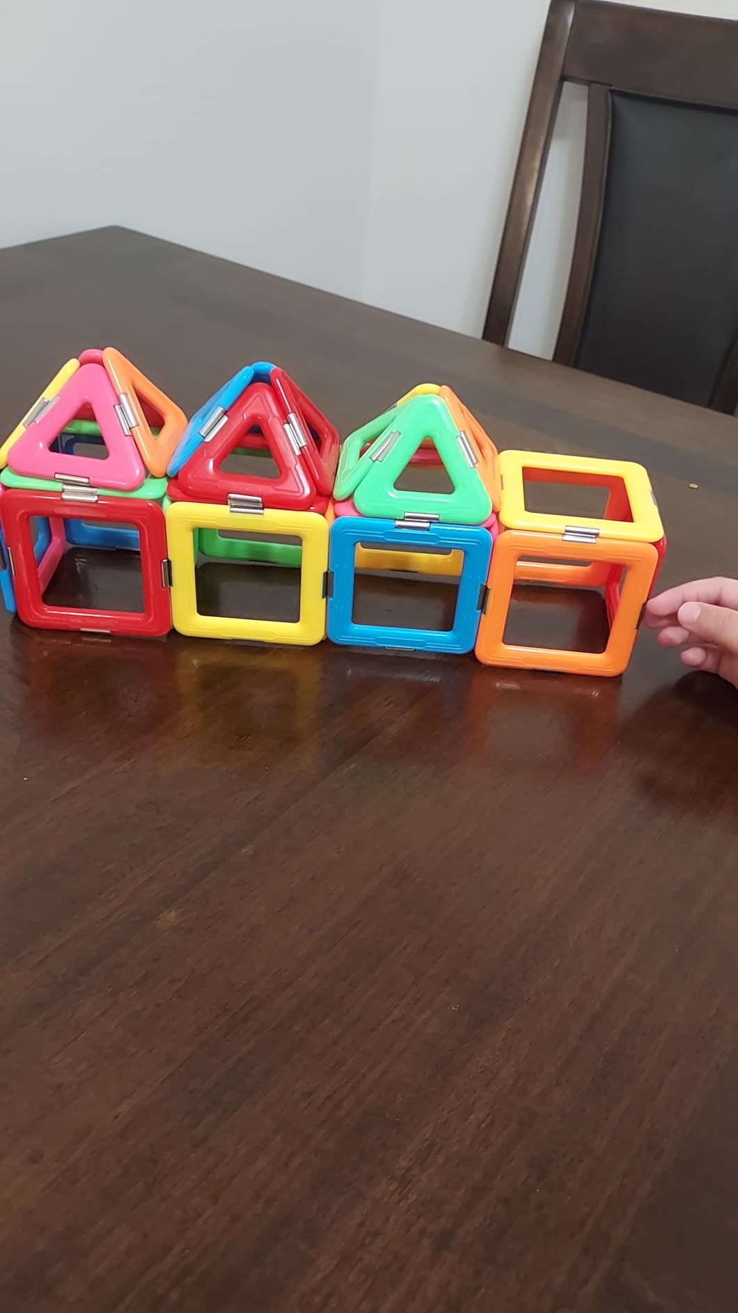 Coodoo Upgraded Magnetic Blocks Tough Tiles STEM Toys for 3+ Year Old Boys and Girls Learning by Playing Games for Toddlers Kids, Compatible with Major Brands Building Blocks - Starter Set customer photo 1