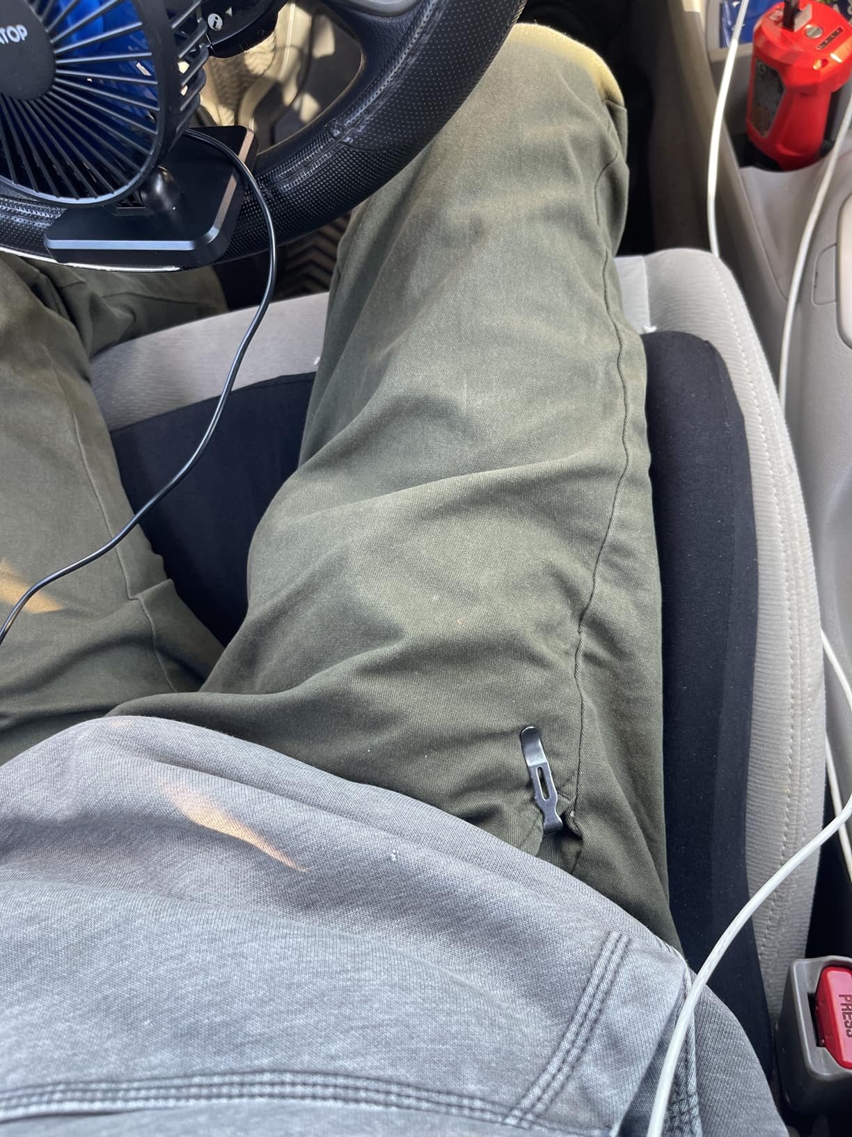 C CUSHION LAB Patented Pressure Relief Seat Cushion for Long Sitting Hours on Office/Home Chair, Car, Wheelchair - Extra-Dense Memory Foam for Hip, Tailbone, Coccyx, Sciatica - Light Grey customer photo 2