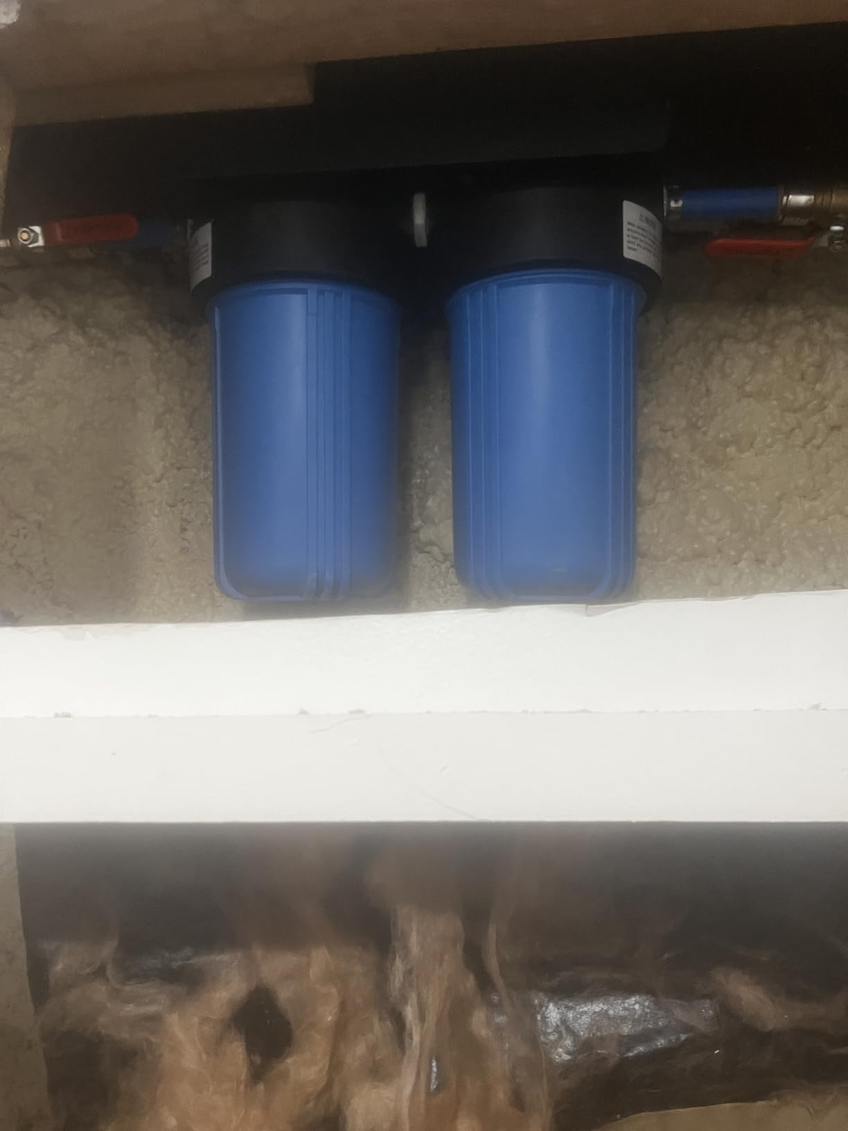 Waterdrop Whole House Water Filter System, with Carbon Filter and Sediment Filter, 5-Stage Filtration, Highly Reduce Lead, Chlorine, Odor and Taste, 2-Stage 5 Micron WD-WHF21-PG, 1