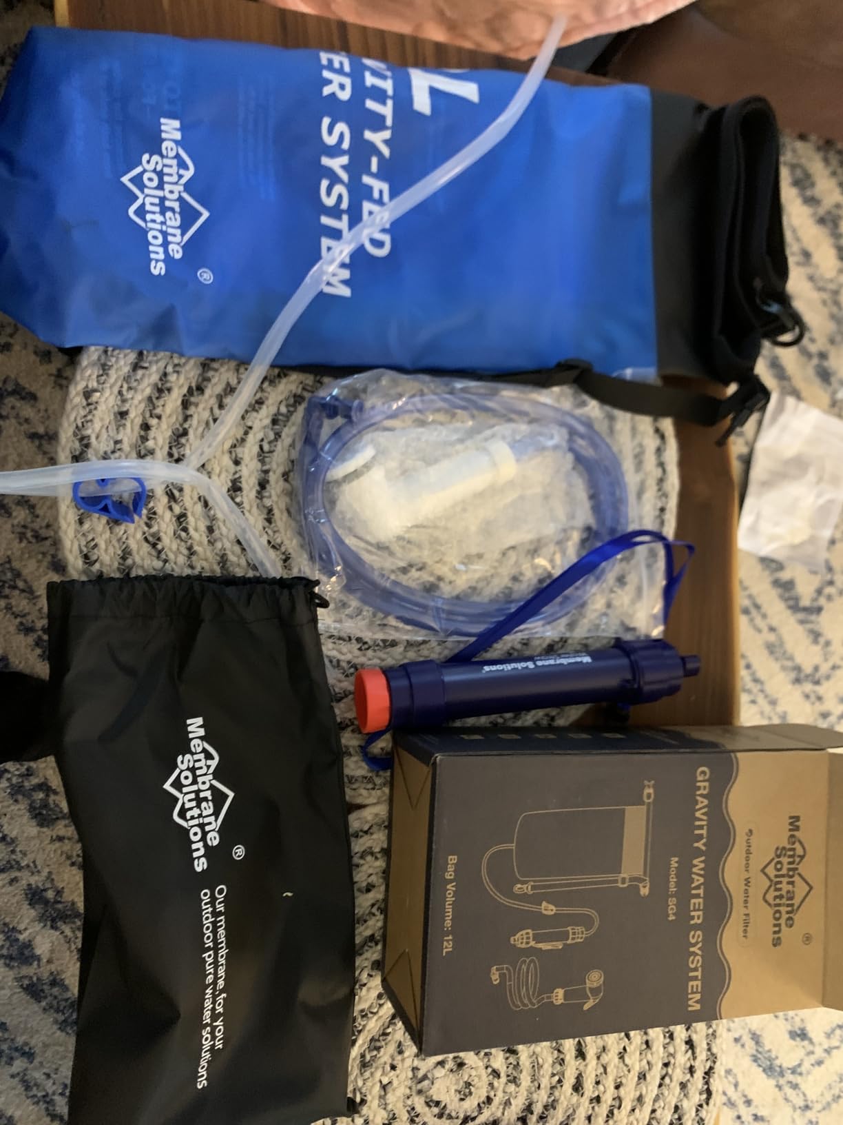 Membrane Solutions Gravity Water Filter Pro 6L, NSF/ANSI 42&372&401 Certified, 0.1 μm Versatile Water Purifier Camping with Adjustable Tree Strap Storage Bag, Survival Gear for Emergency Preparedness Customer Review Membrane Solutions Gravity Water Filter Pro 6L, NSF/ANSI 42&372&401 Certified, 0.1 μm Versatile Water Purifier Camping with Adjustable Tree Strap Storage Bag, Survival Gear for Emergency Preparedness - Customer Photo 3