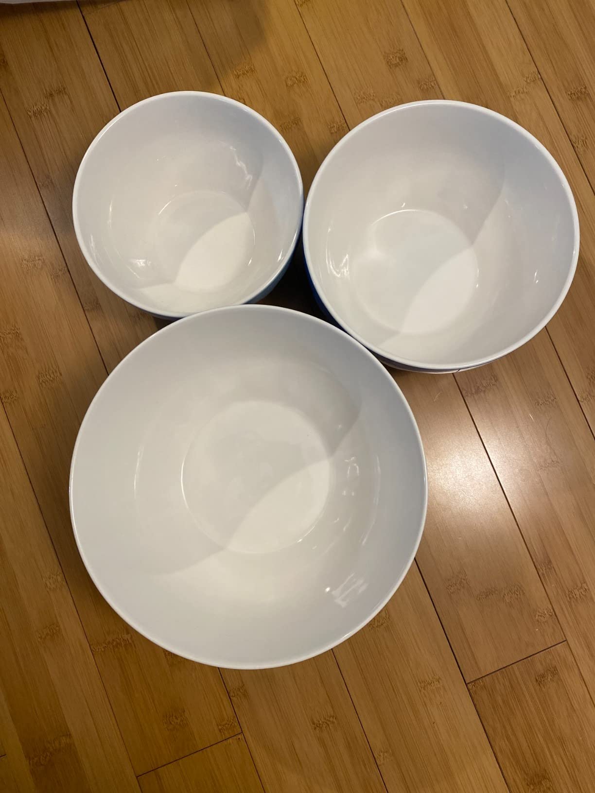 Lareina Ceramic Mixing Bowls for Kitchen, Large Nesting Mixing Bowl Set for Serving, Baking, Food Prepping, Cooking, Salad, Sourdough, Gift, Microwave Safe, Big 3.2/1.7/1.2 Qt, Set of 3, Pastel Color - Customer Photo 4