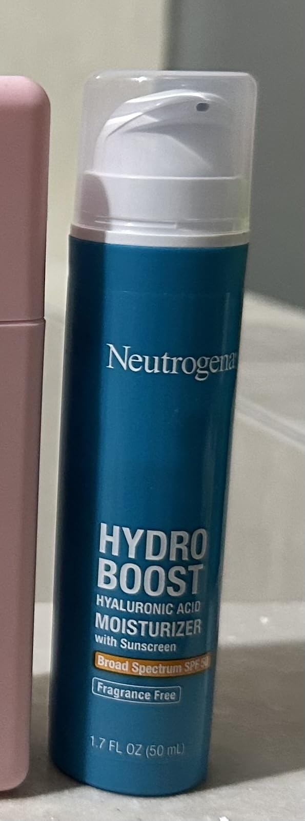 Neutrogena Hydro Boost Hyaluronic Acid Face Moisturizer with Broad Spectrum SPF 50 Sunscreen, Non-Greasy, Fragrance Free Daytime Facial Moisturizer to Hydrate & Soothe Dry Skin, 1.7 fl. oz customer photo 1