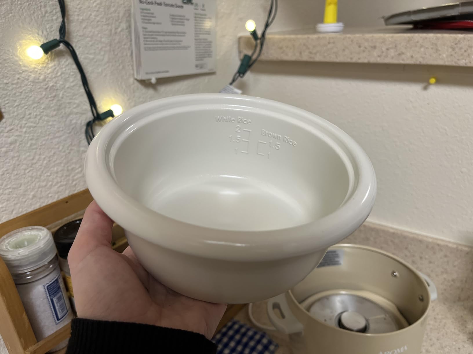 Aroma Housewares 4-Cups (Cooked) / 1Qt. Rice & Grain Cooker (ARC-302NGBL), Blue - Customer Photo 1