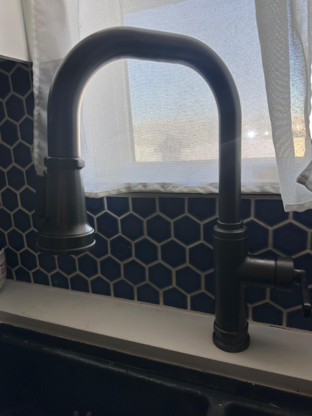 KRAUS Allyn Industrial Pull-Down Single Handle Kitchen Faucet in Spot-Free Black Stainless Steel, KPF-4102SFSB - Customer Photo 5