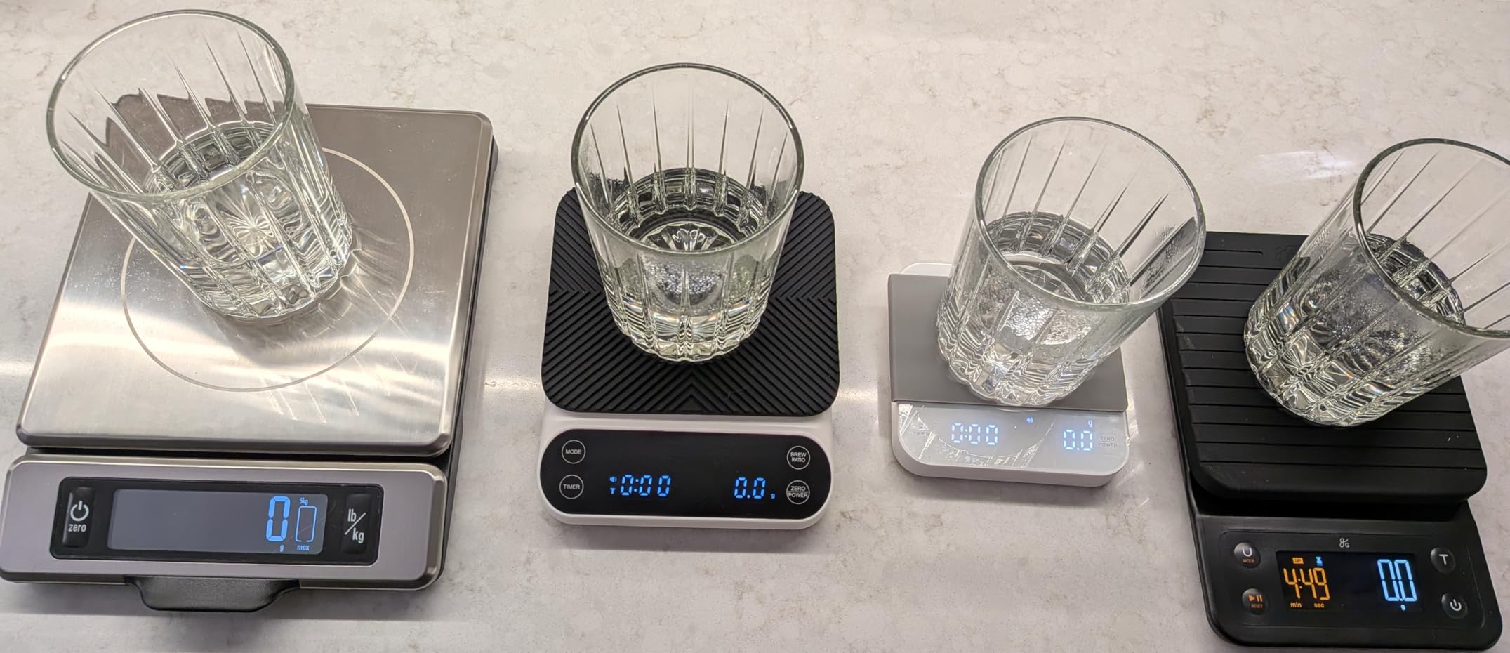 Greater Goods Coffee Scale with Timer – 0.1g Precision Digital Coffee & Espresso Scale for Pour-Over, Coffee Bean Weighing, Barista Brewing, Waterproof Cover, 3kg Capacity (Onyx Black) - Customer Photo 1