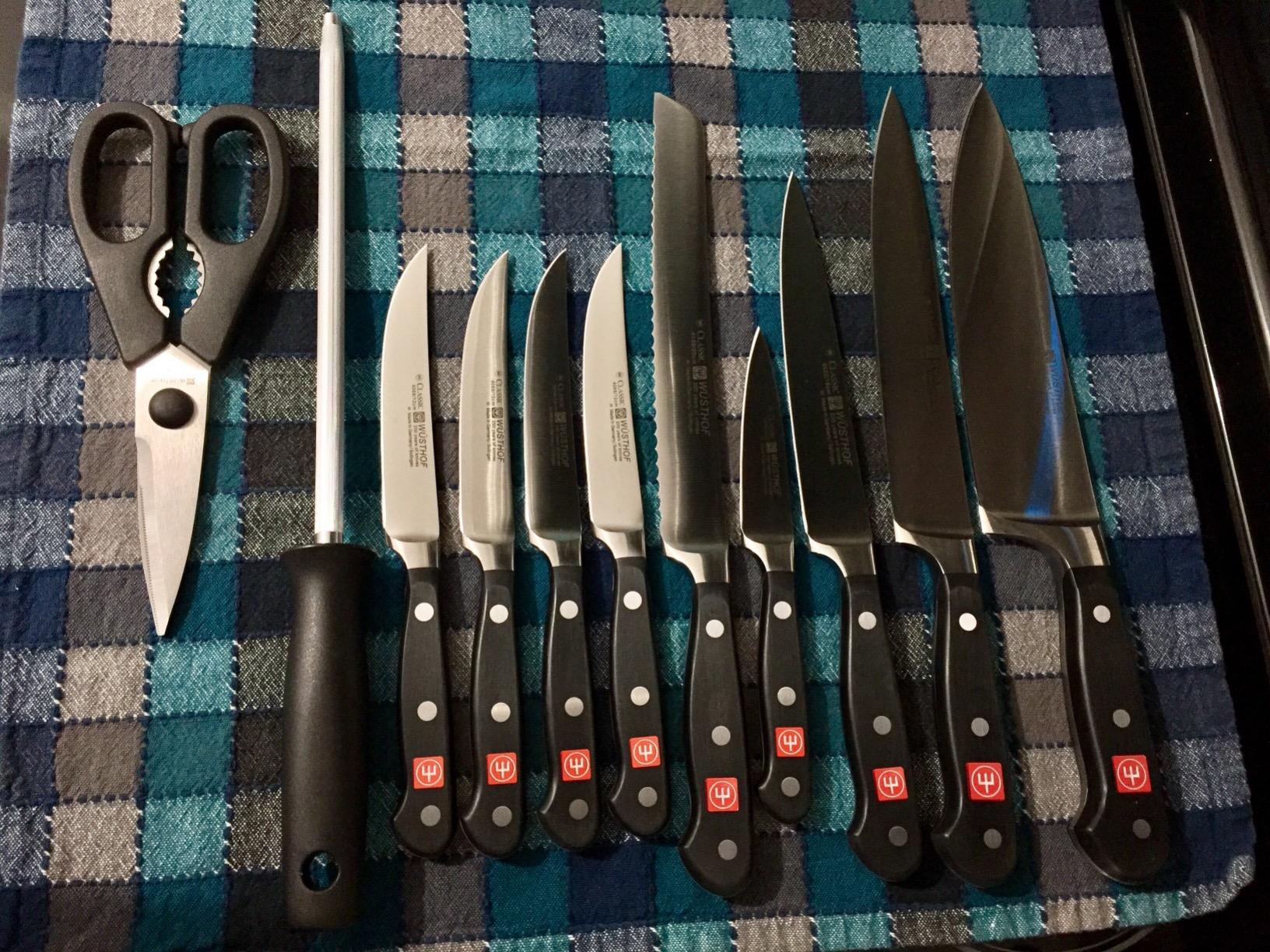 WÜSTHOF Classic 9-Piece Knife Block Set - Customer Photo 4