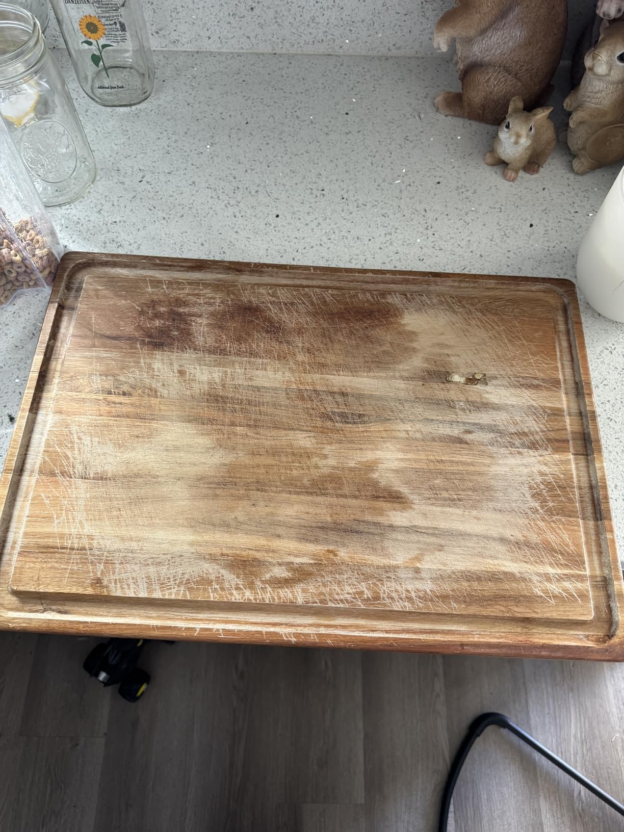 Thirteen Chefs Mineral Oil - 8 oz Food Grade Conditioner for Wood Cutting Board, Countertop & Butcher Block, Lubricant for Knife or Meat Grinder - Safe USP Finish on Marble, Soapstone - Customer Photo 3