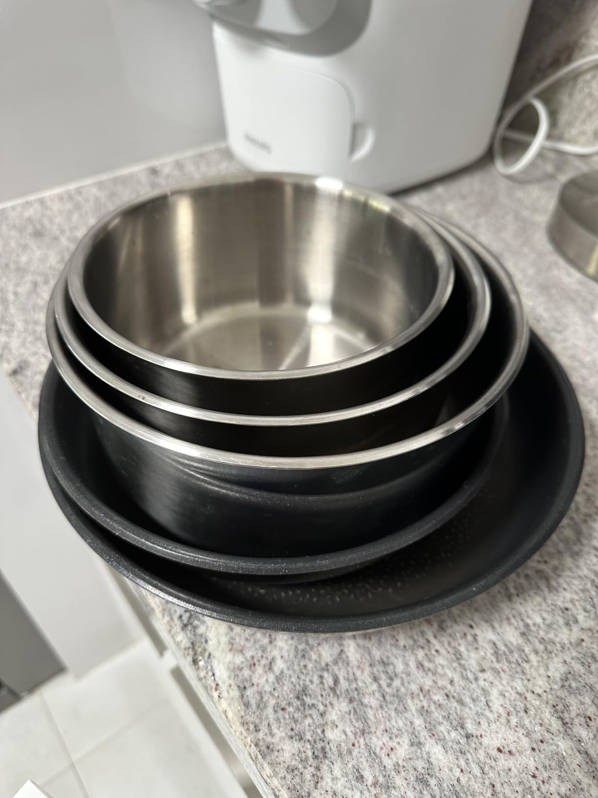 T-fal Ingenio Expertise Stainless Steel Cookware Set 4 Piece, Induction, Oven Safe, Stackable Cookware, Pots and Pans, RV, Camping, Frying Pans, Dishwasher Safe, Detachable/Removable Handle, Silver Customer Review T-fal Ingenio Expertise Stainless Steel Cookware Set 4 Piece, Induction, Oven Safe, Stackable Cookware, Pots and Pans, RV, Camping, Frying Pans, Dishwasher Safe, Detachable/Removable Handle, Silver - Customer Photo 2