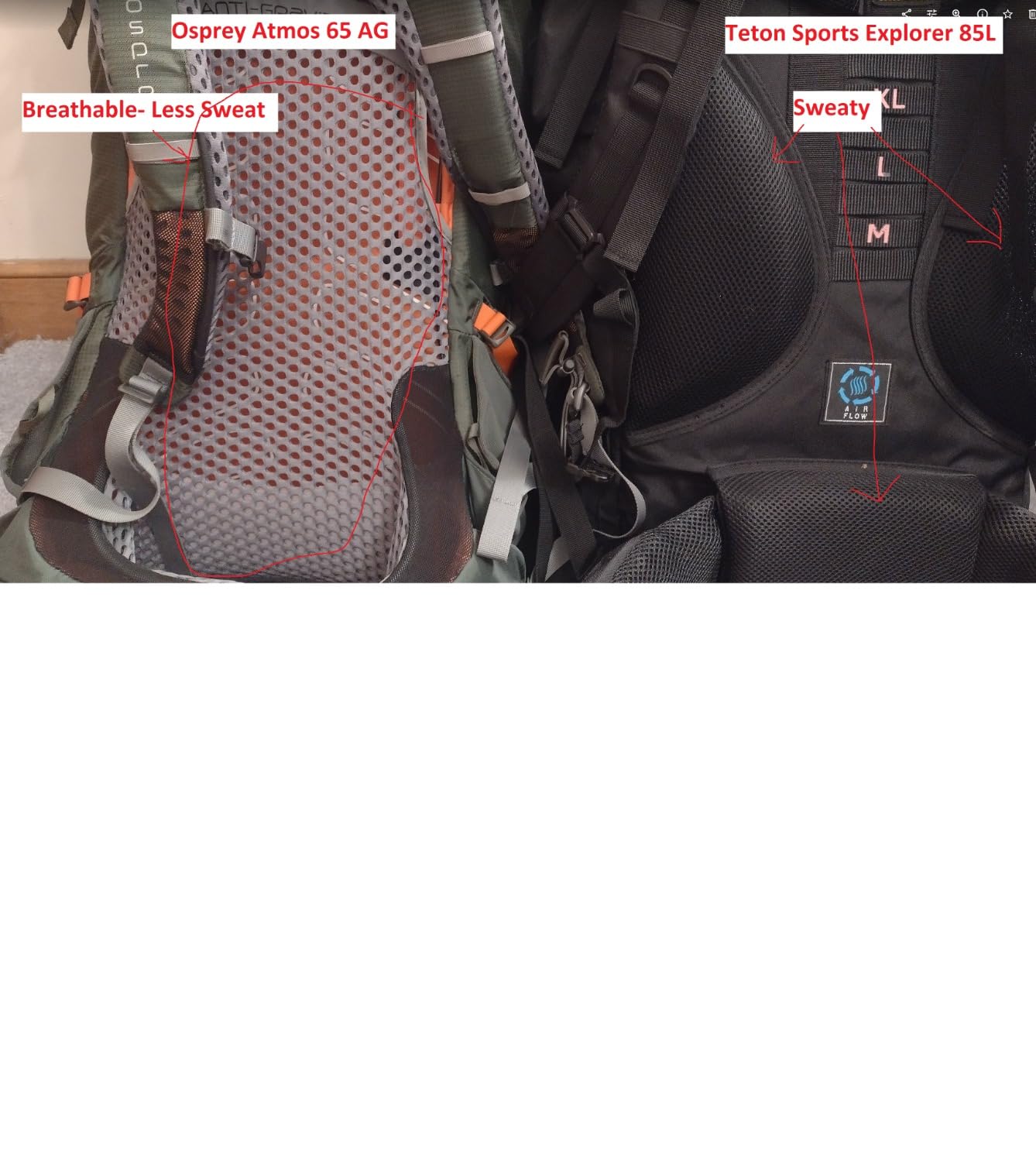 Teton 75L Explorer Internal Frame Backpack for Hiking, Camping, Backpacking customer photo 2