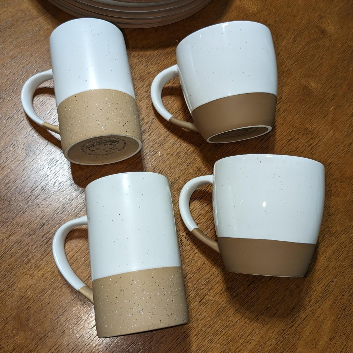 Mora Ceramic Large Latte Mug Set of 4, 16oz - Microwavable, Porcelain Coffee Cups With Big Handle - Modern, Boho, Unique Style For Any Kitchen. Microwave Safe Stoneware - Assorted Neutrals Customer Review Mora Ceramic Large Latte Mug Set of 4, 16oz - Microwavable, Porcelain Coffee Cups With Big Handle - Modern, Boho, Unique Style For Any Kitchen. Microwave Safe Stoneware - Assorted Neutrals - Customer Photo 3