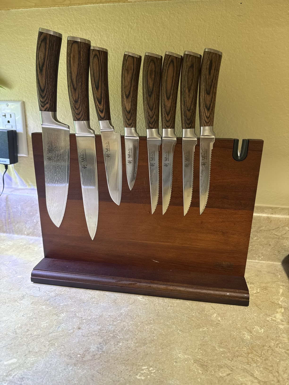 Wakoli EDIB 4-Piece Damascus Steak Knife Set – Professional Dining Kitchen Knives with VG10 Core Blades, 67-Layer Damascus Steel & Ergonomic Pakkawood Handles – Premium Steak Cutlery in Gift Box - Customer Photo 1