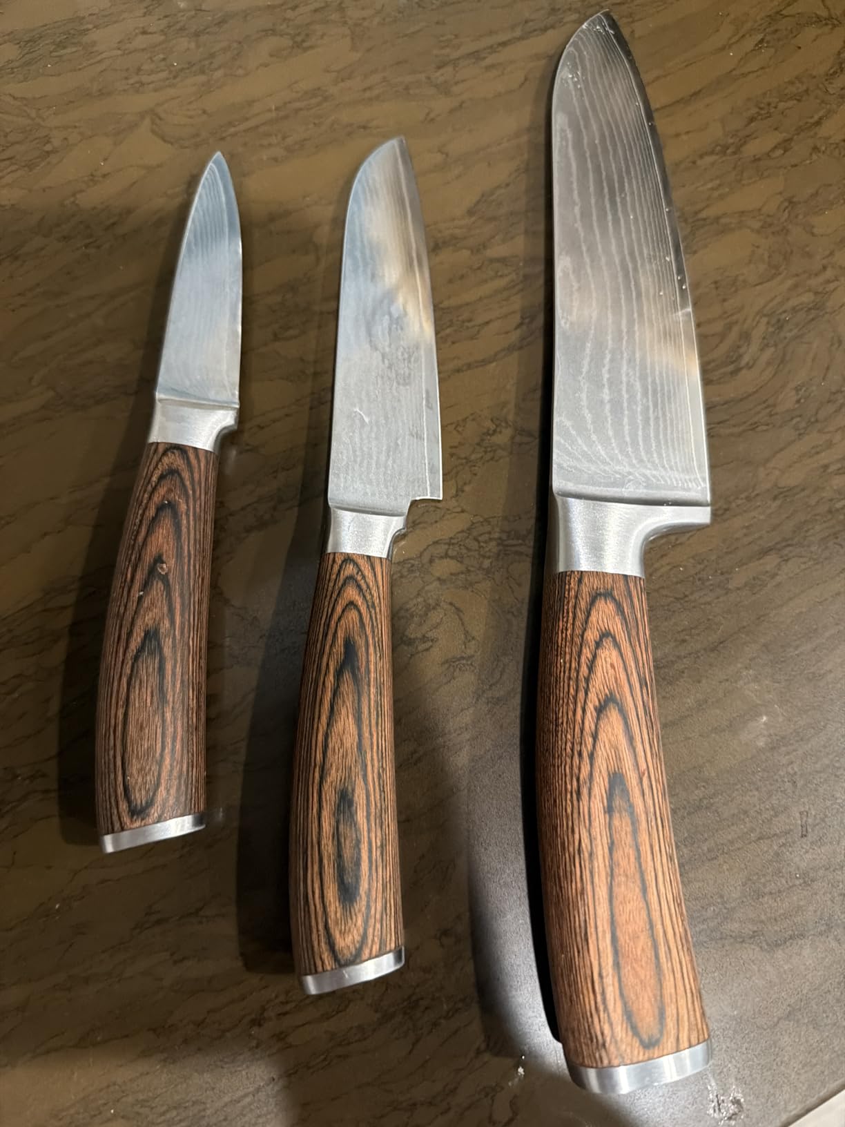 Wakoli EDIB 4-Piece Damascus Steak Knife Set – Professional Dining Kitchen Knives with VG10 Core Blades, 67-Layer Damascus Steel & Ergonomic Pakkawood Handles – Premium Steak Cutlery in Gift Box - Customer Photo 2